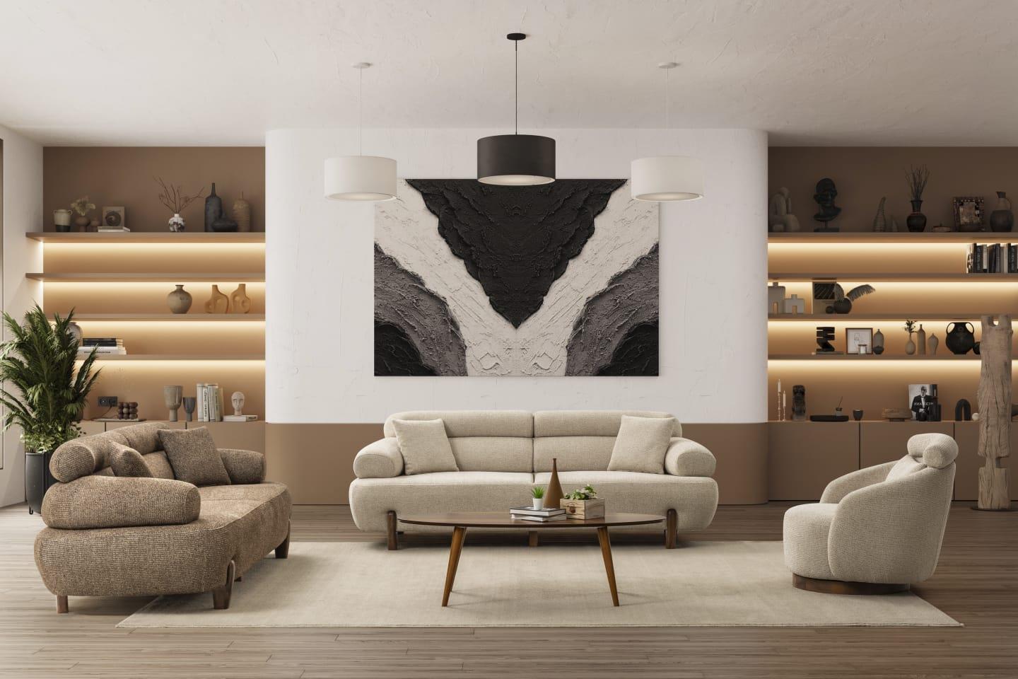 Dekorbizden Tesla Koltuk Takımı 