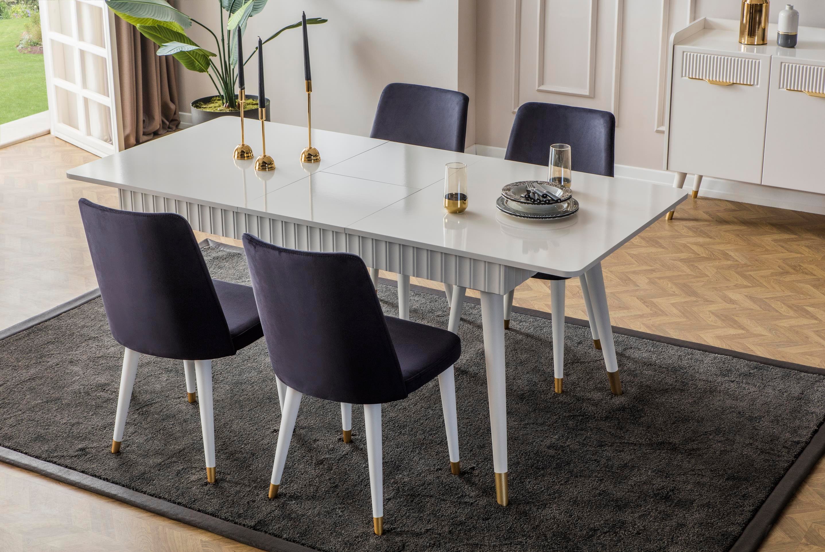 Dekorbizden Tesla Yemek Odası Masa (Aytaşı)