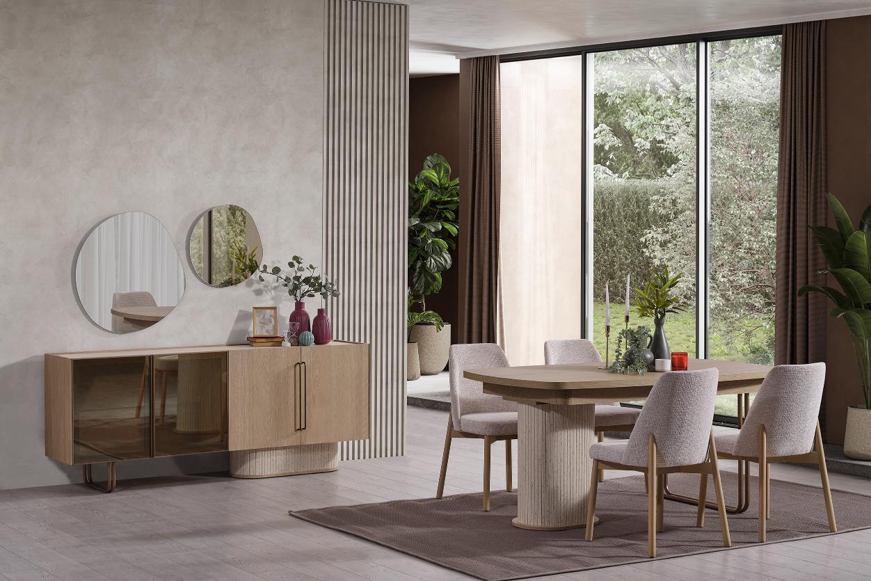 Dekorbizden Tual Yemek Odası Takımı 
