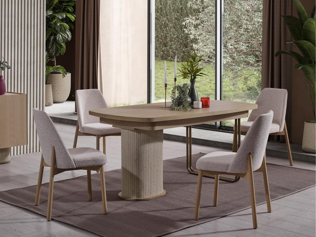 Dekorbizden Tual Yemek Odası Takımı 