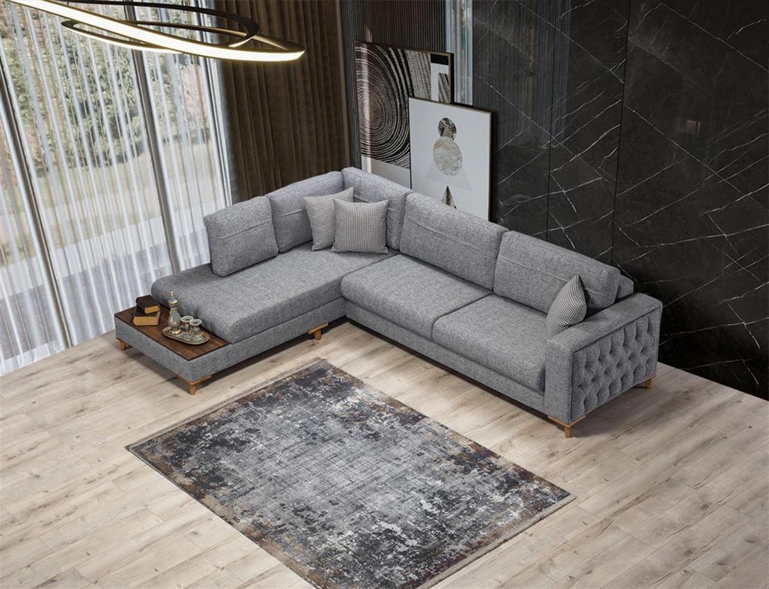 Dekorbizden Uygar Sandıklı Ve Yataklı Köşe Koltuk