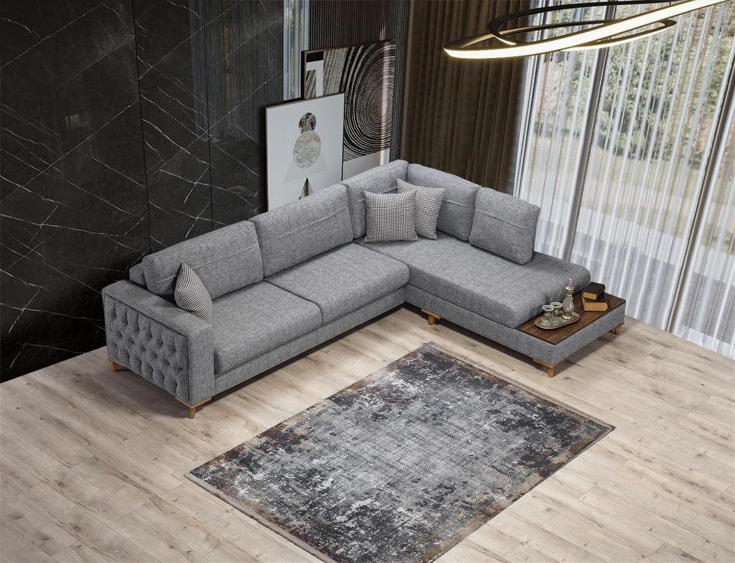 Dekorbizden Uygar Sandıklı Ve Yataklı Köşe Koltuk