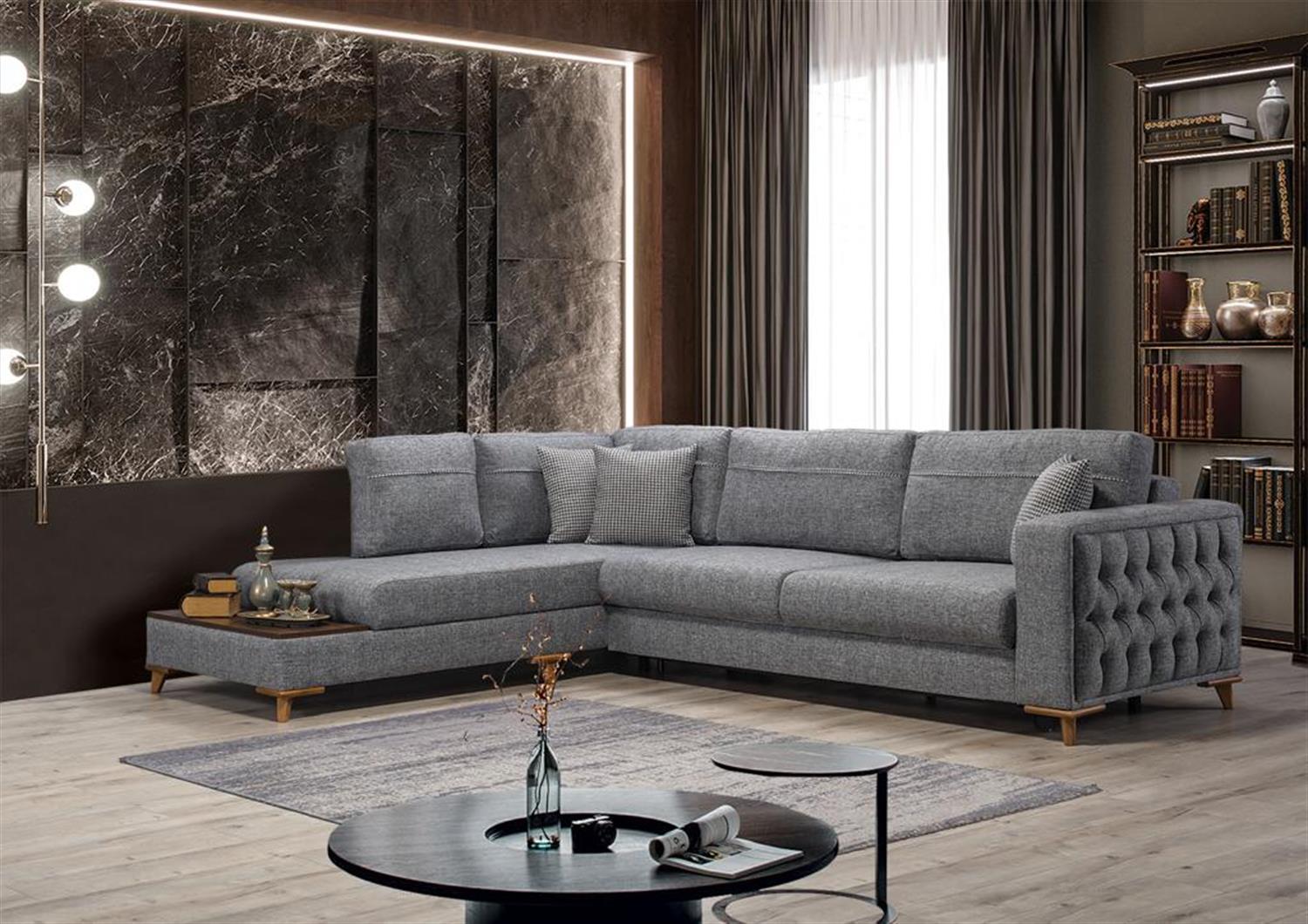 Dekorbizden Uygar Sandıklı Ve Yataklı Köşe Koltuk