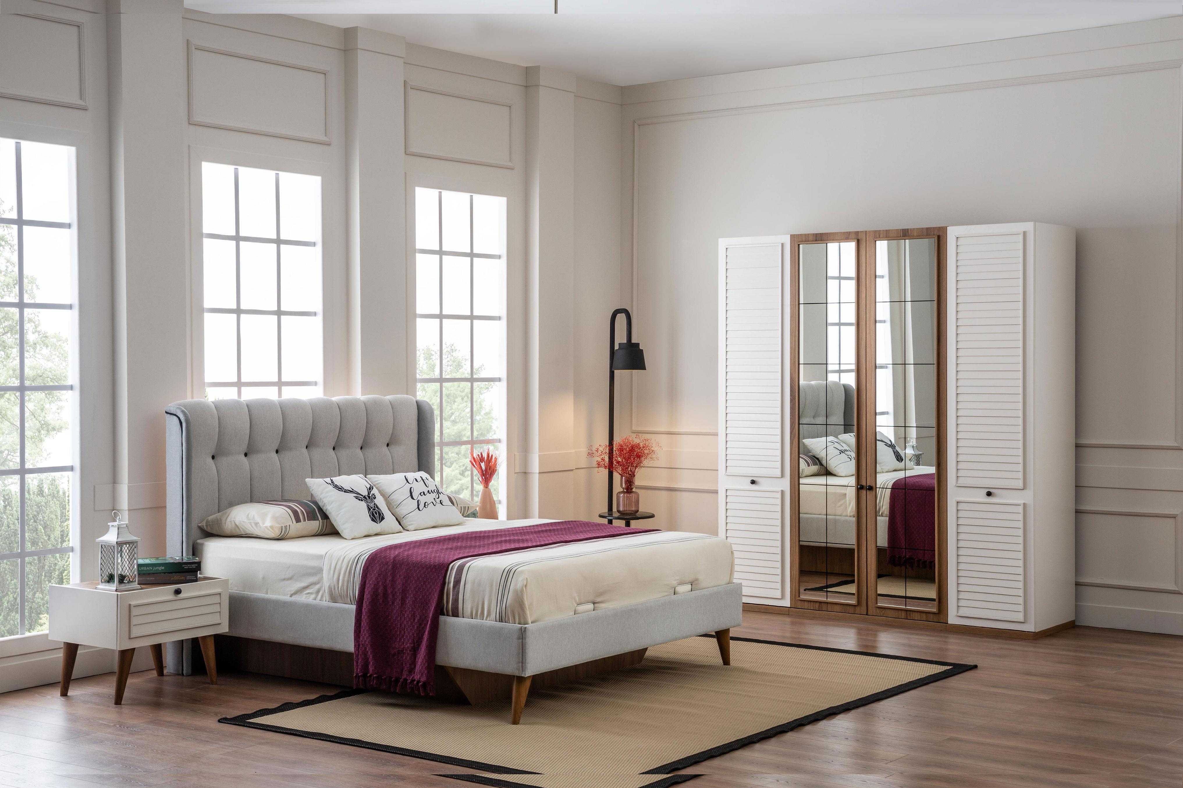 Dekorbizden Verona Yatak Odası Gardırop Beyaz