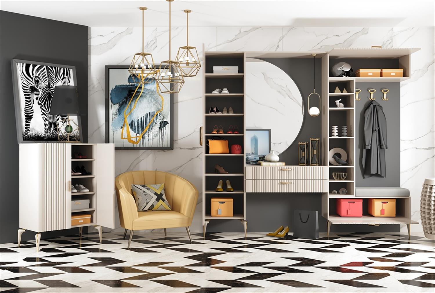 Dekorbizden Yasemin Portmanto