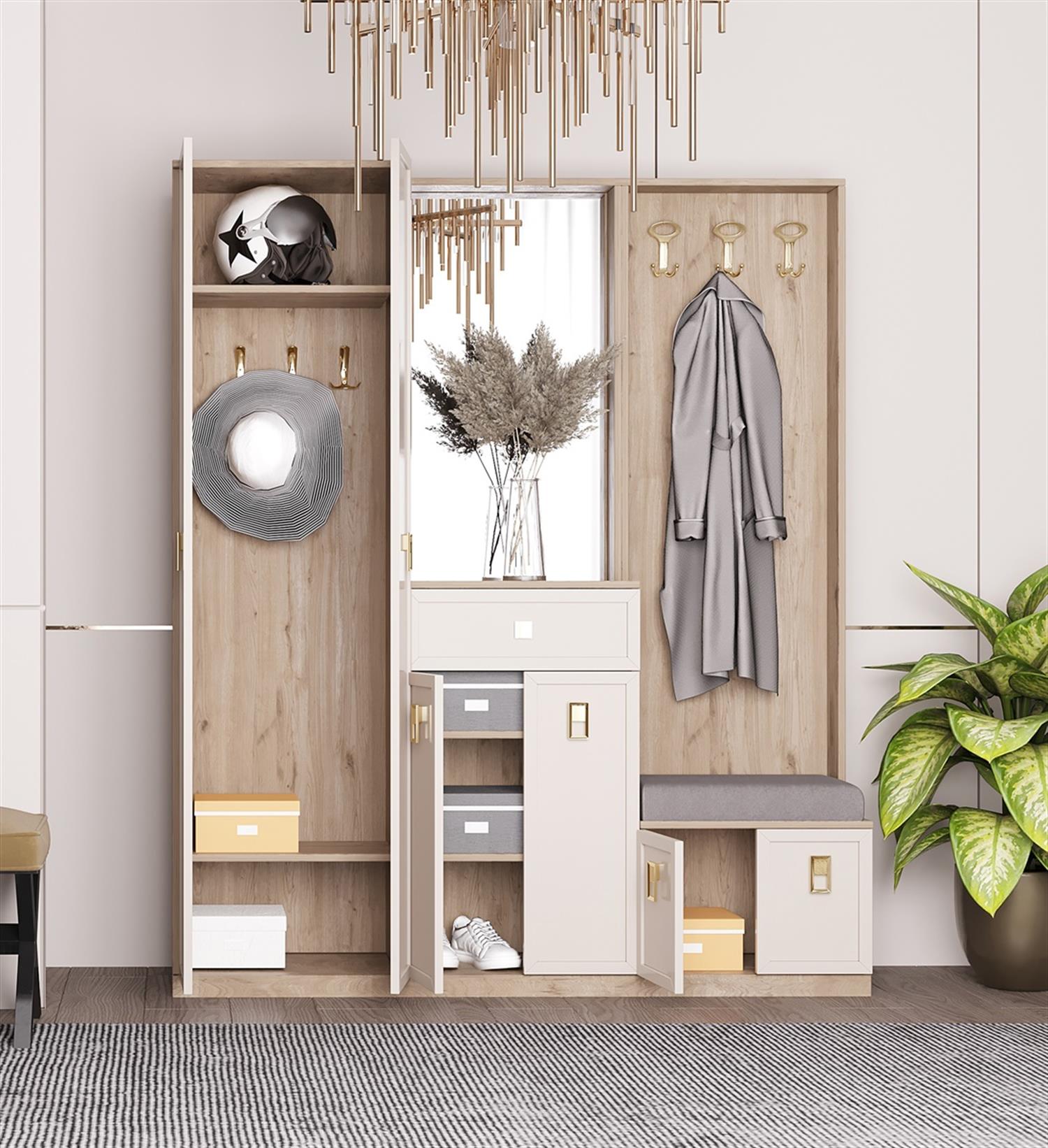 Dekorbizden Yıldız Portmanto