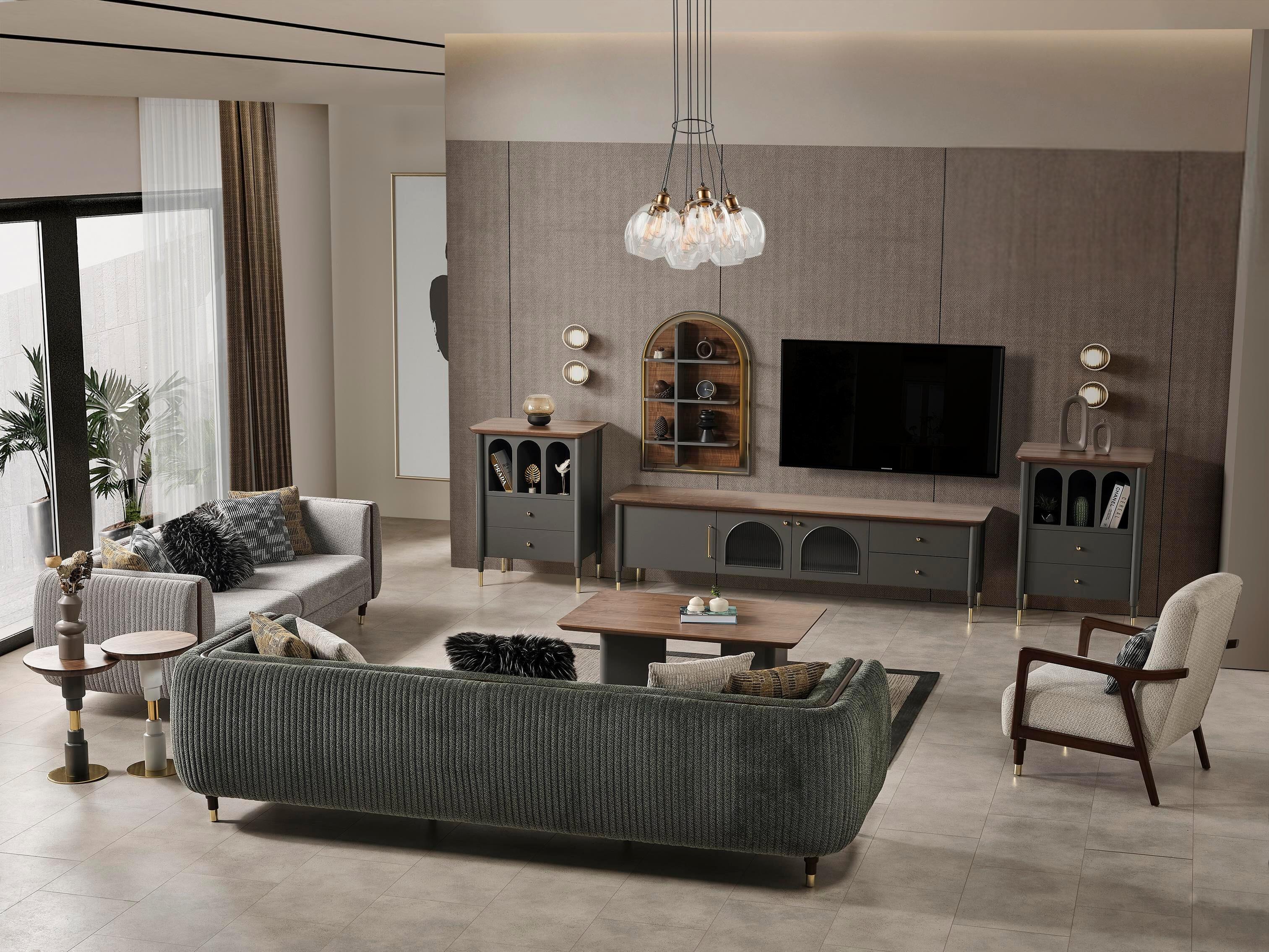 Dekorbizden Yıldız Tv Ünitesi (Antrasit)