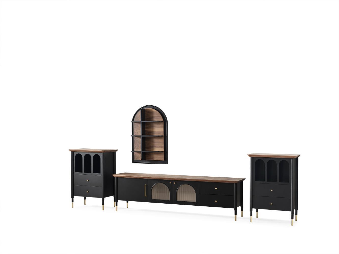 Dekorbizden Yıldız Tv Ünitesi (Siyah)