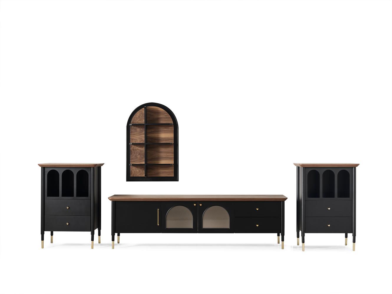 Dekorbizden Yıldız Tv Ünitesi (Siyah)