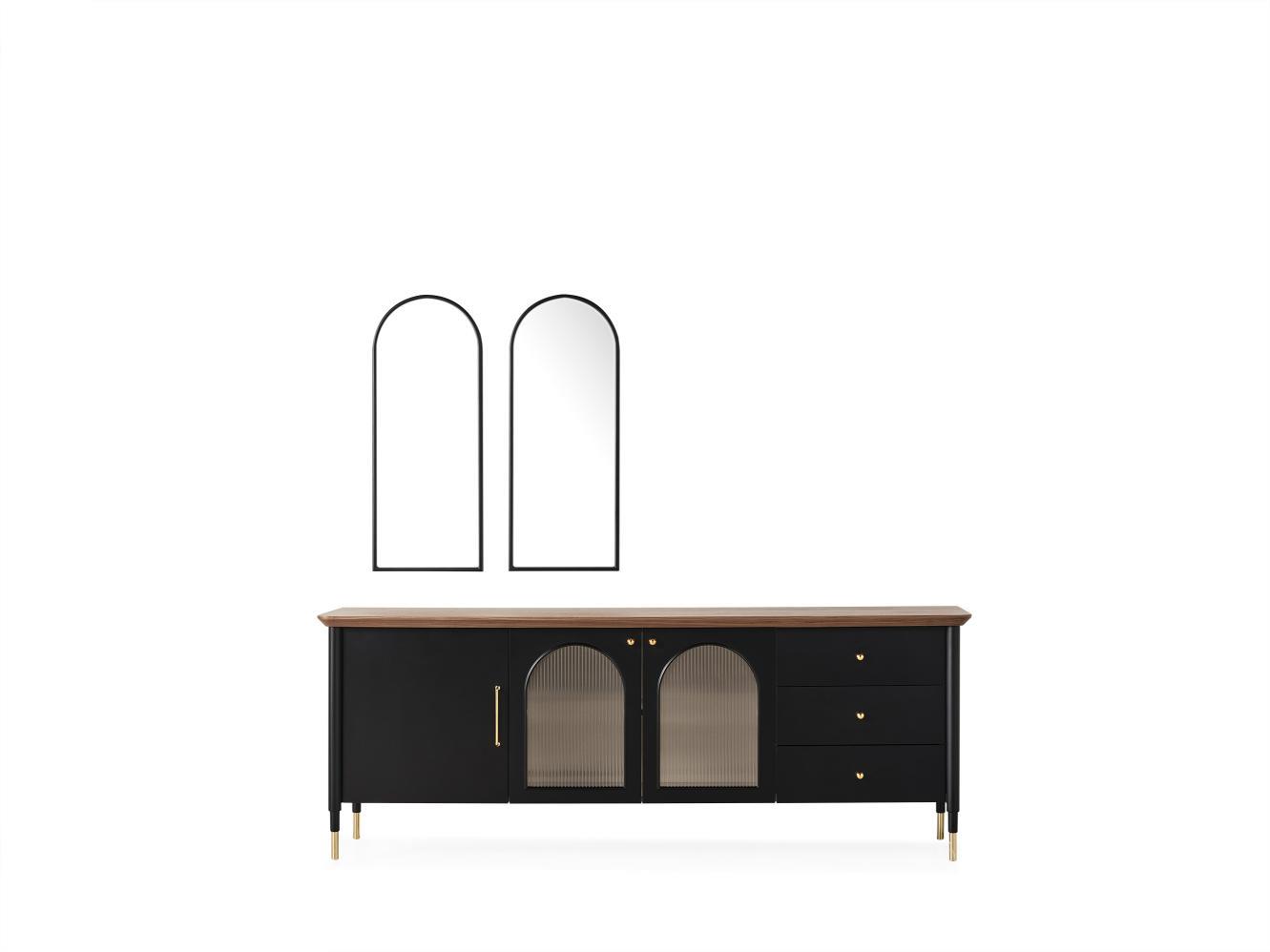 Dekorbizden Yıldız Yemek Odası Takımı (Siyah)