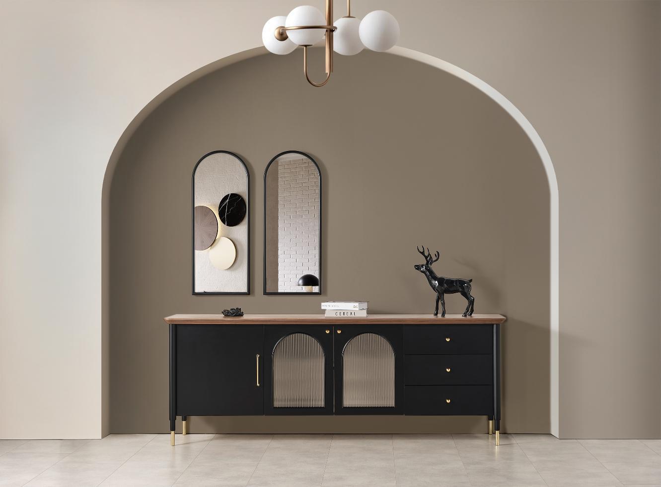 Dekorbizden Yıldız Yemek Odası Takımı (Siyah)