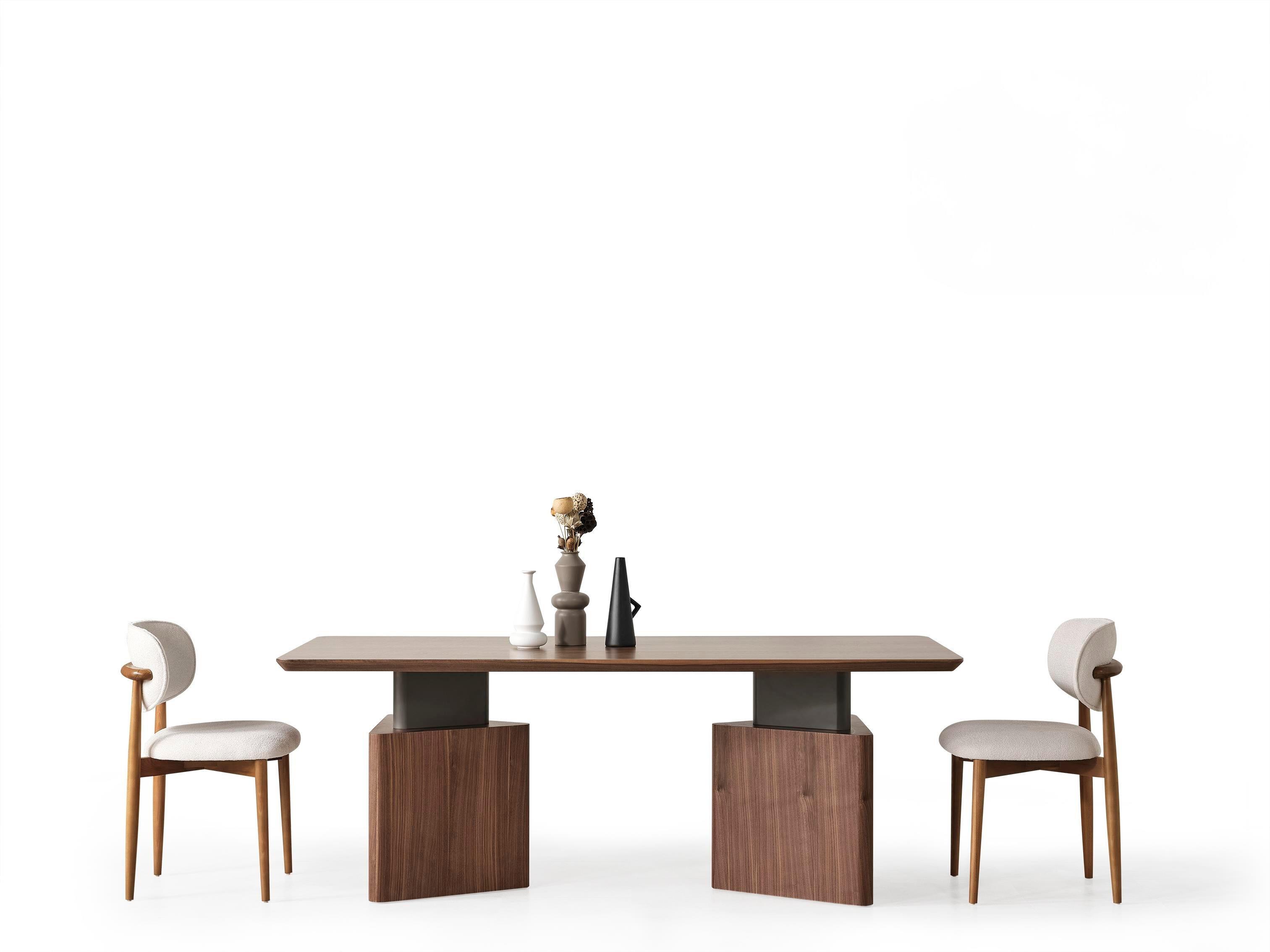 Dekorbizden Yıldız Yemek Odası Takımı (Antrasit)