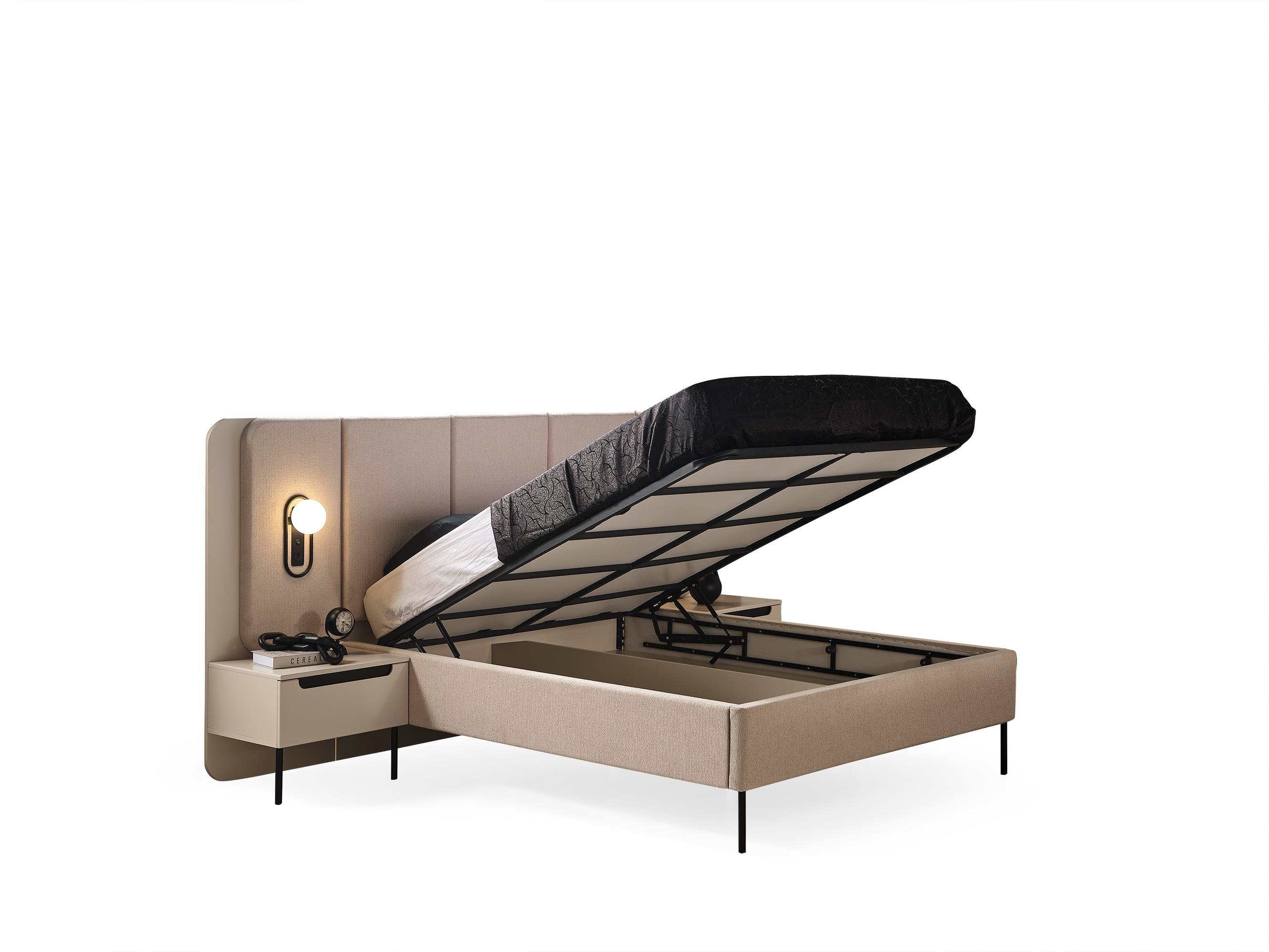 Dekorbizden Zara Siyah Yatak Odası Karyola