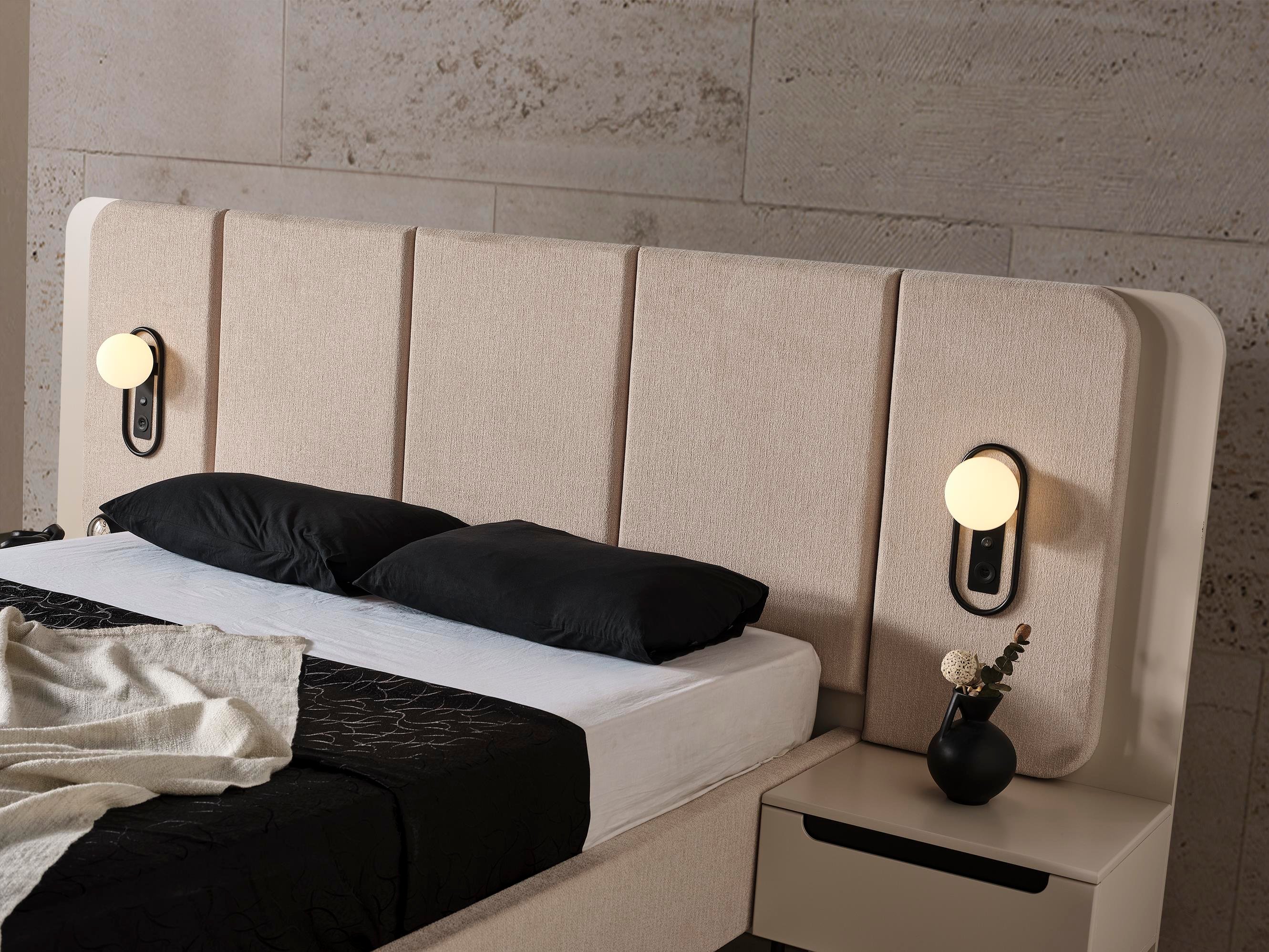 Dekorbizden Zara Siyah Yatak Odası Karyola