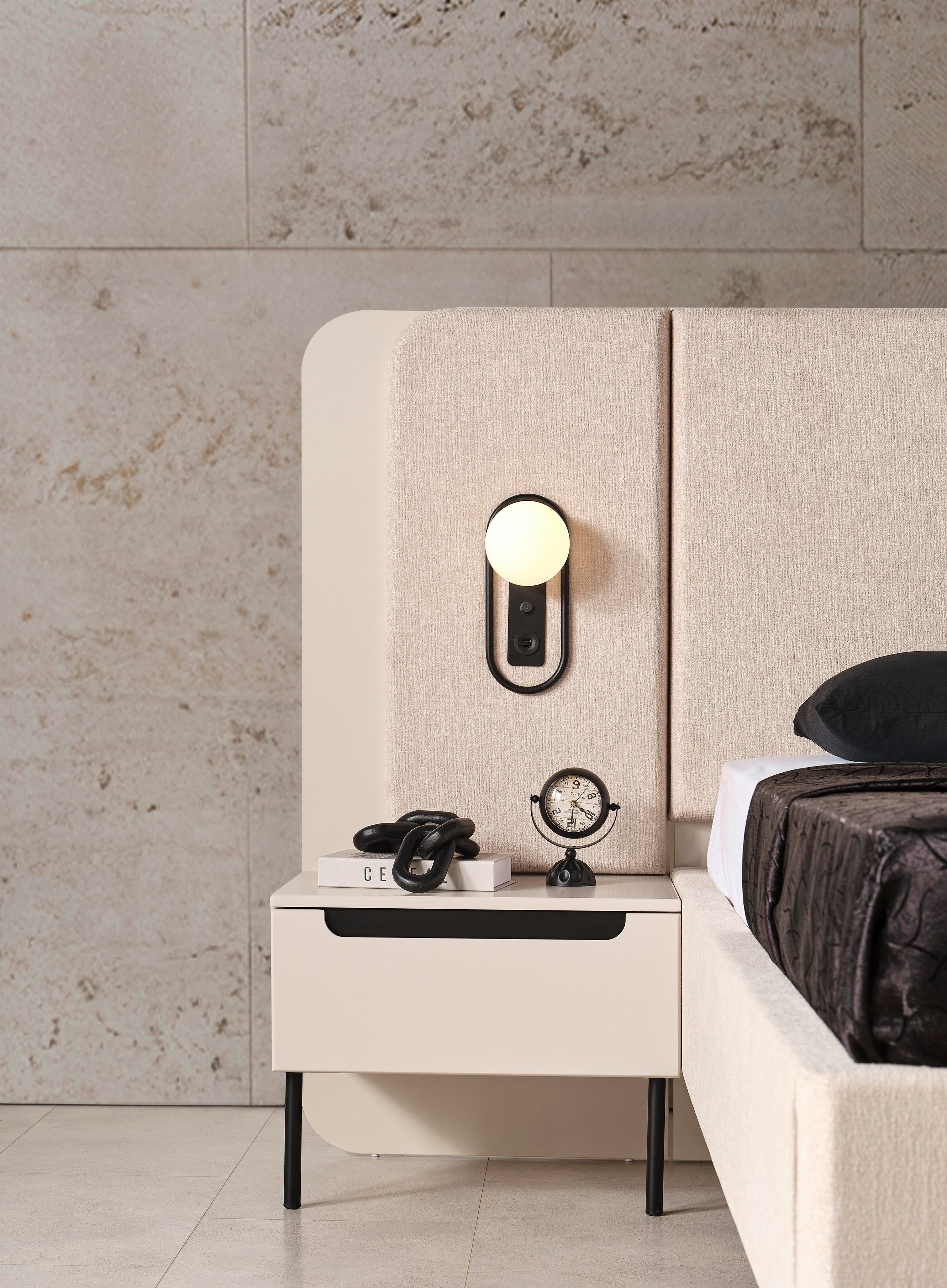 Dekorbizden Zara Siyah Yatak Odası Komodin