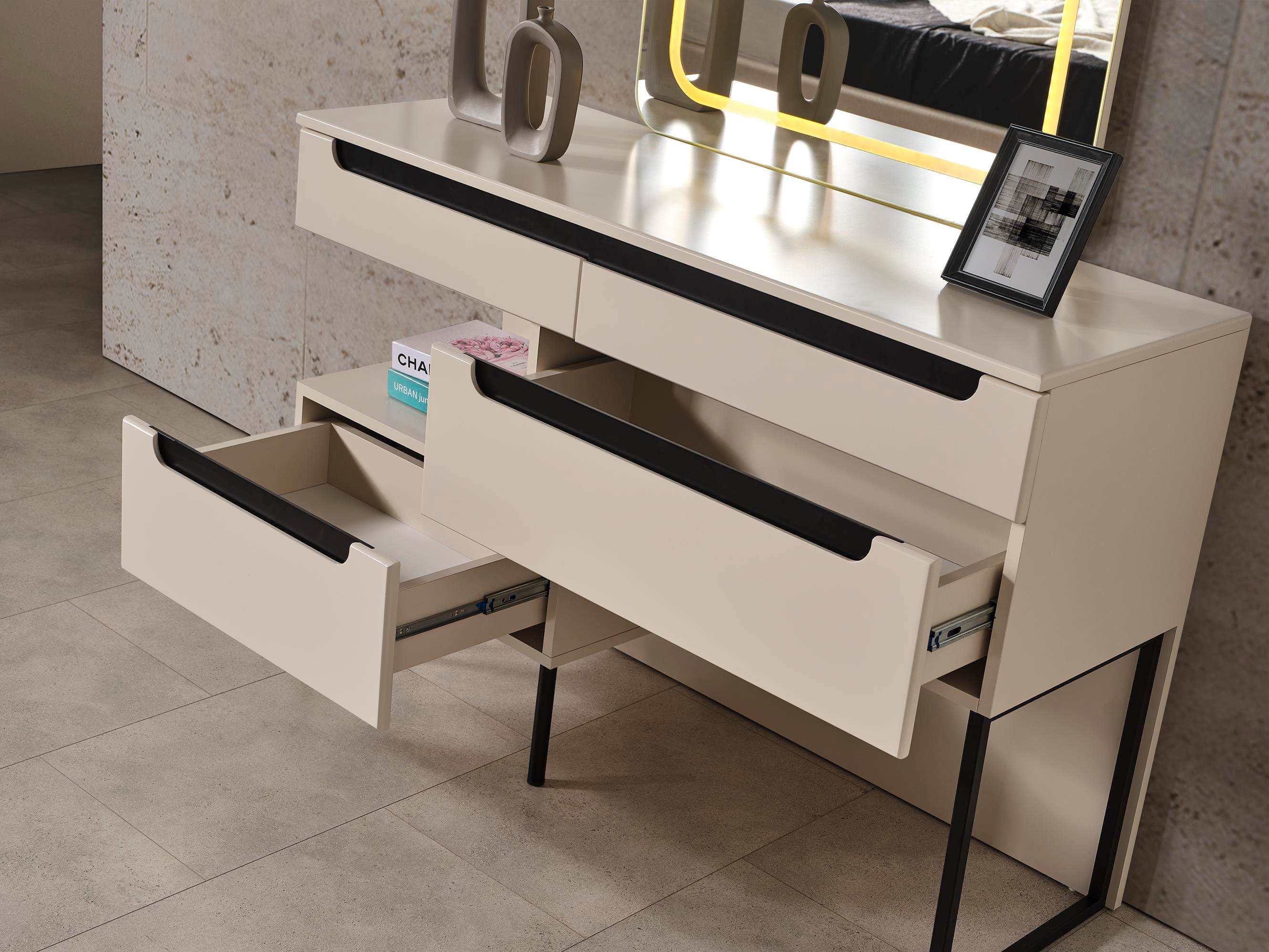 Dekorbizden Zara Siyah Yatak Odası Takımı 