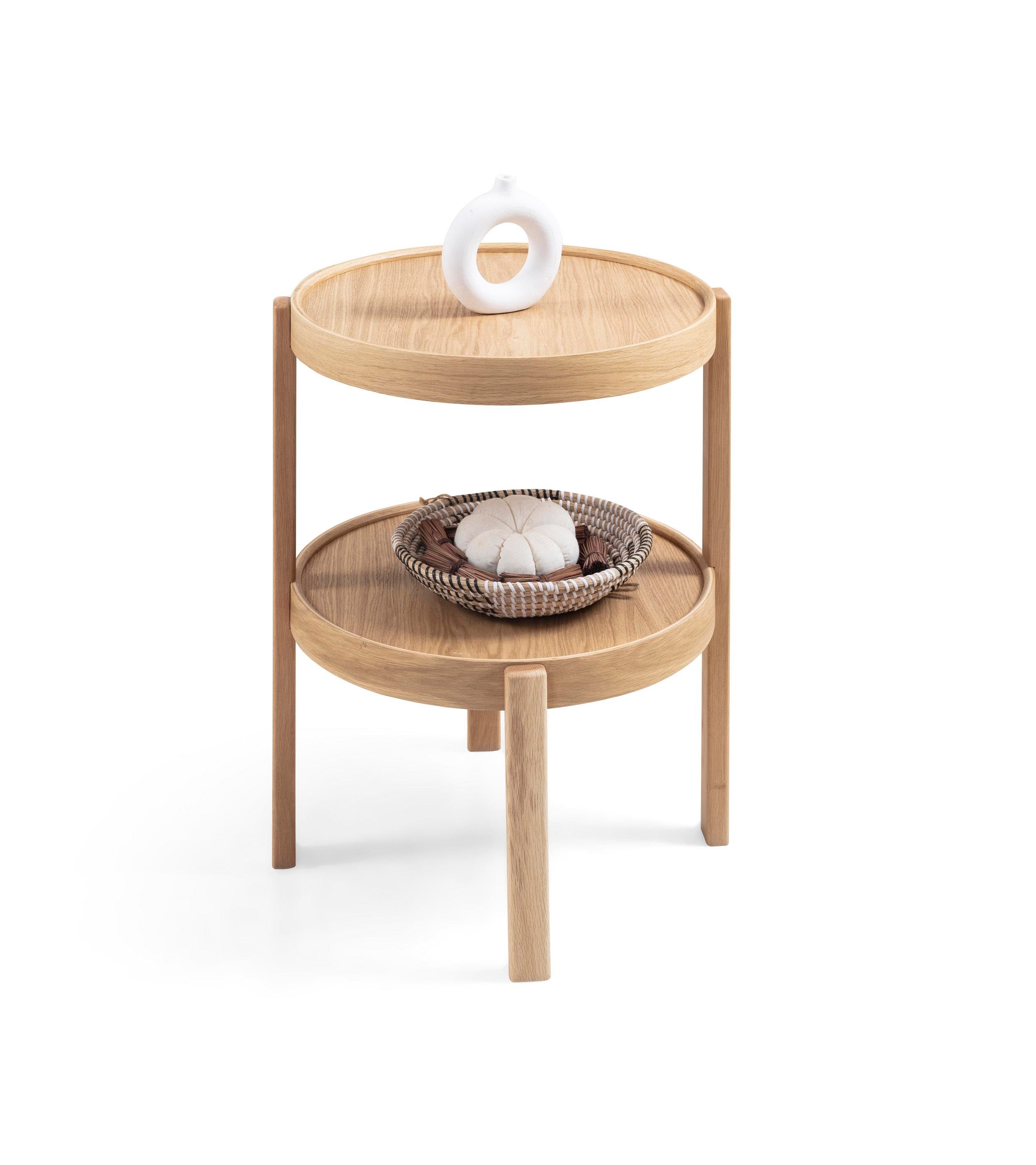 Dekrobizden Milan Yuvarlak Yan Sehpa