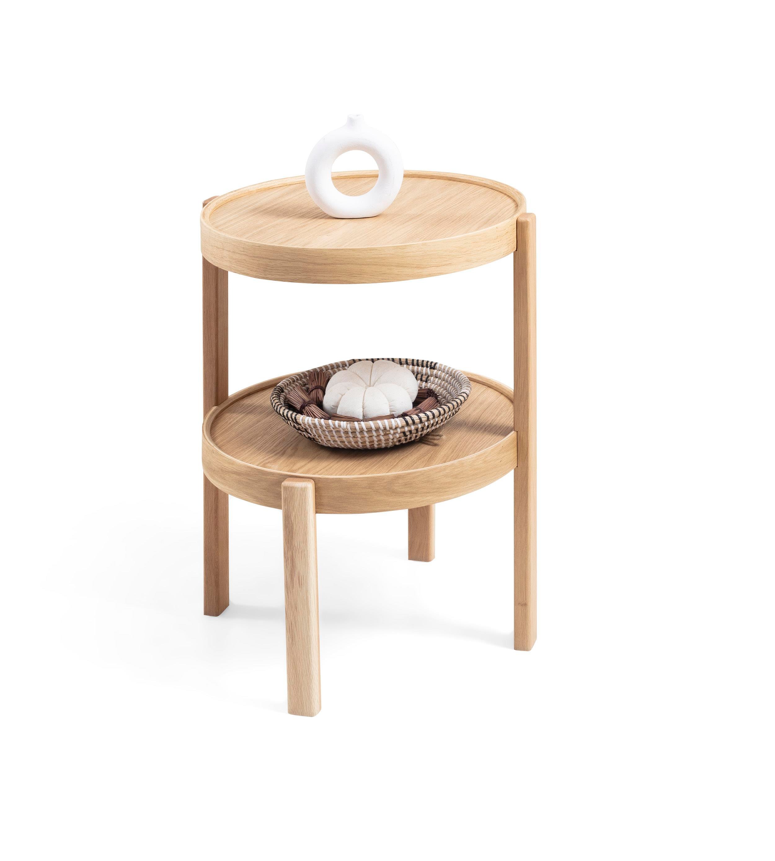 Dekrobizden Milan Yuvarlak Yan Sehpa