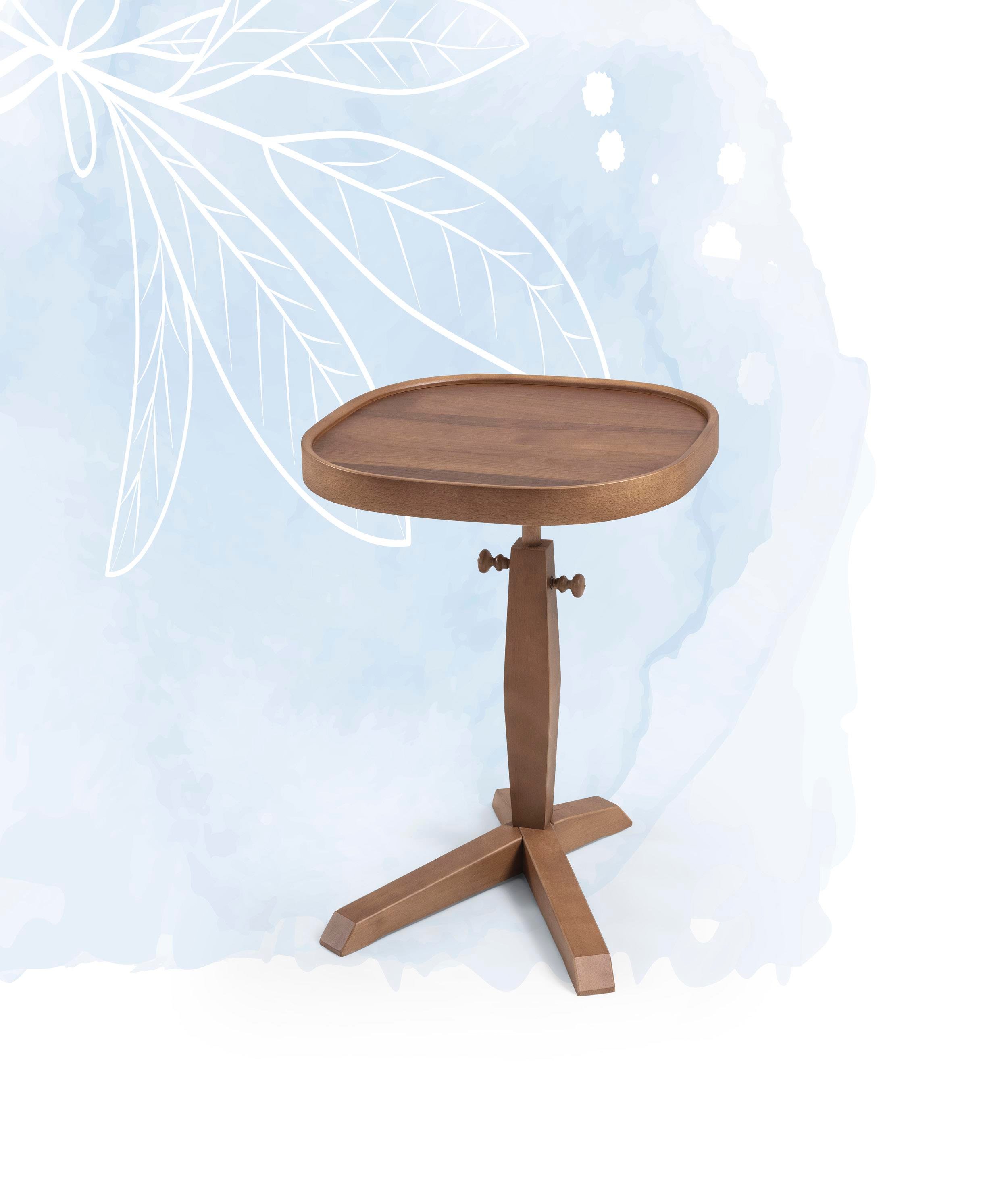 Dekrobizden Sofya Ceviz Yan Sehpa Seti