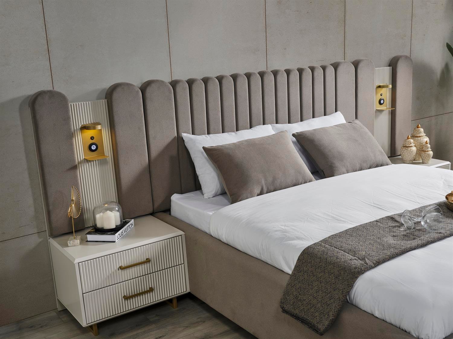 Gold Line Yatak Odası Komodin