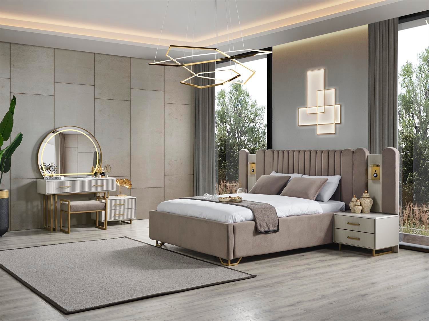 Gold Line Yatak Odası Şifonyer