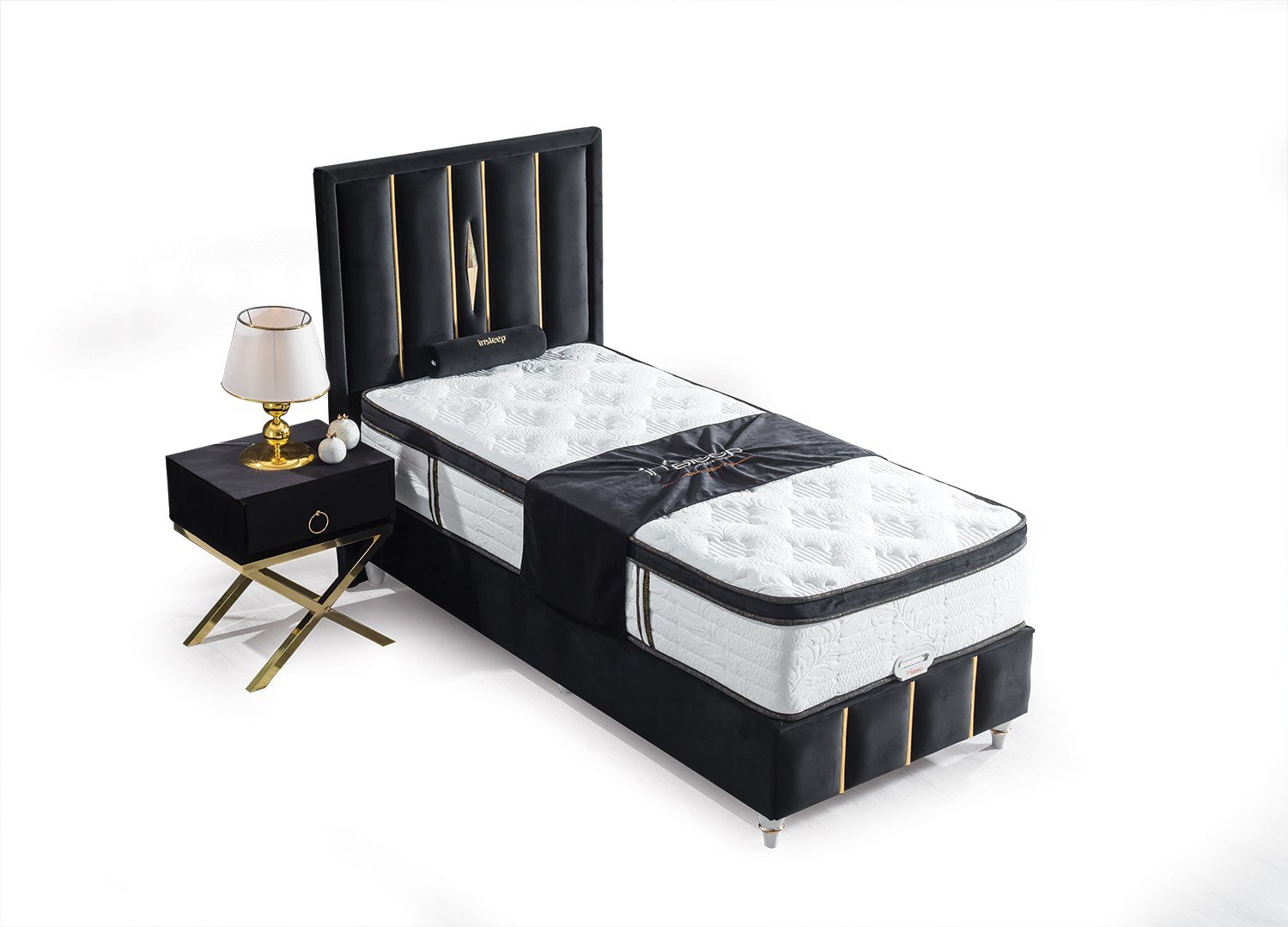 Golden Baza, Başlık Ve Yatak Set