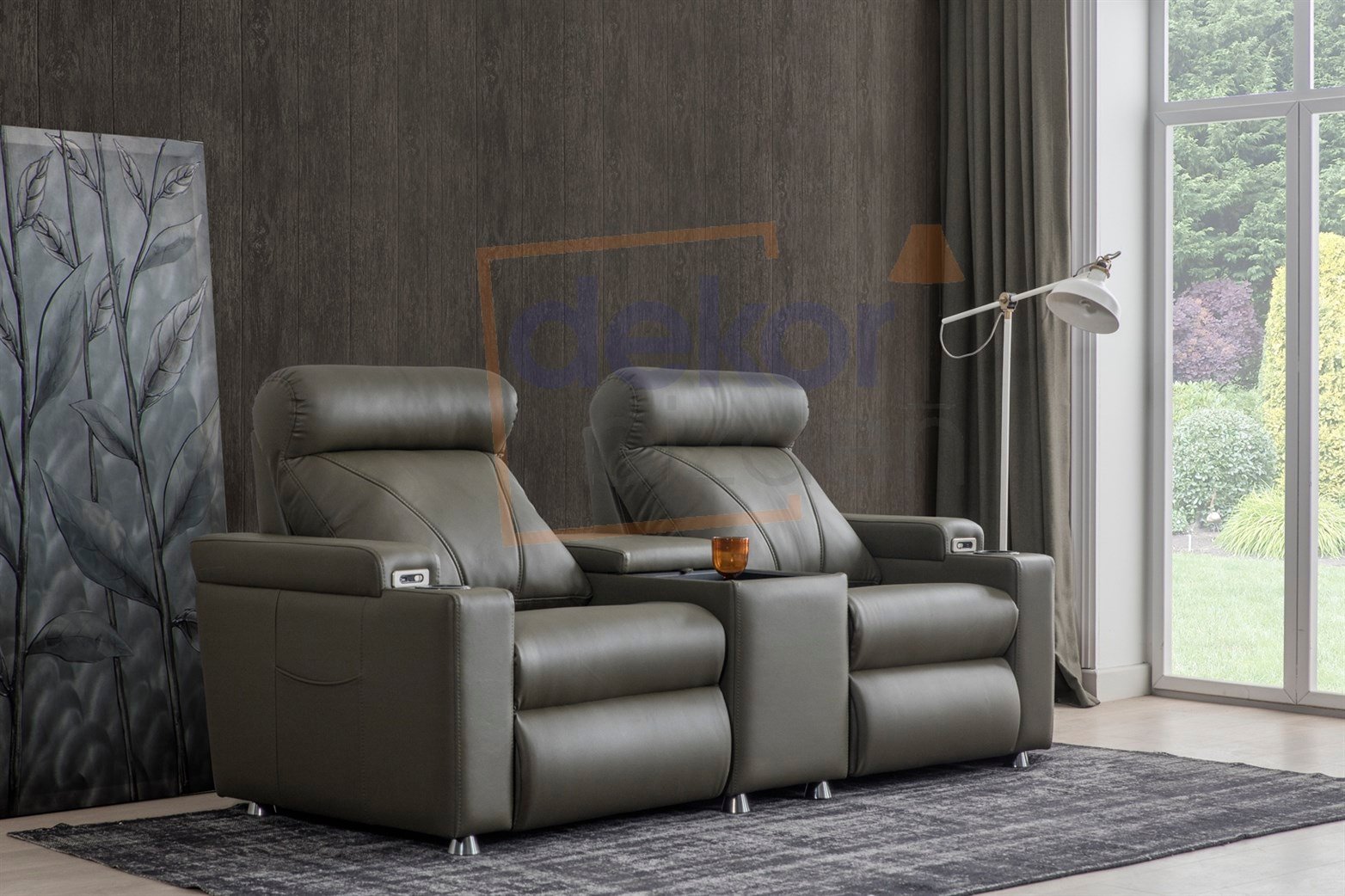 İkili Ev Sinema Koltuğu Plus Masajlı