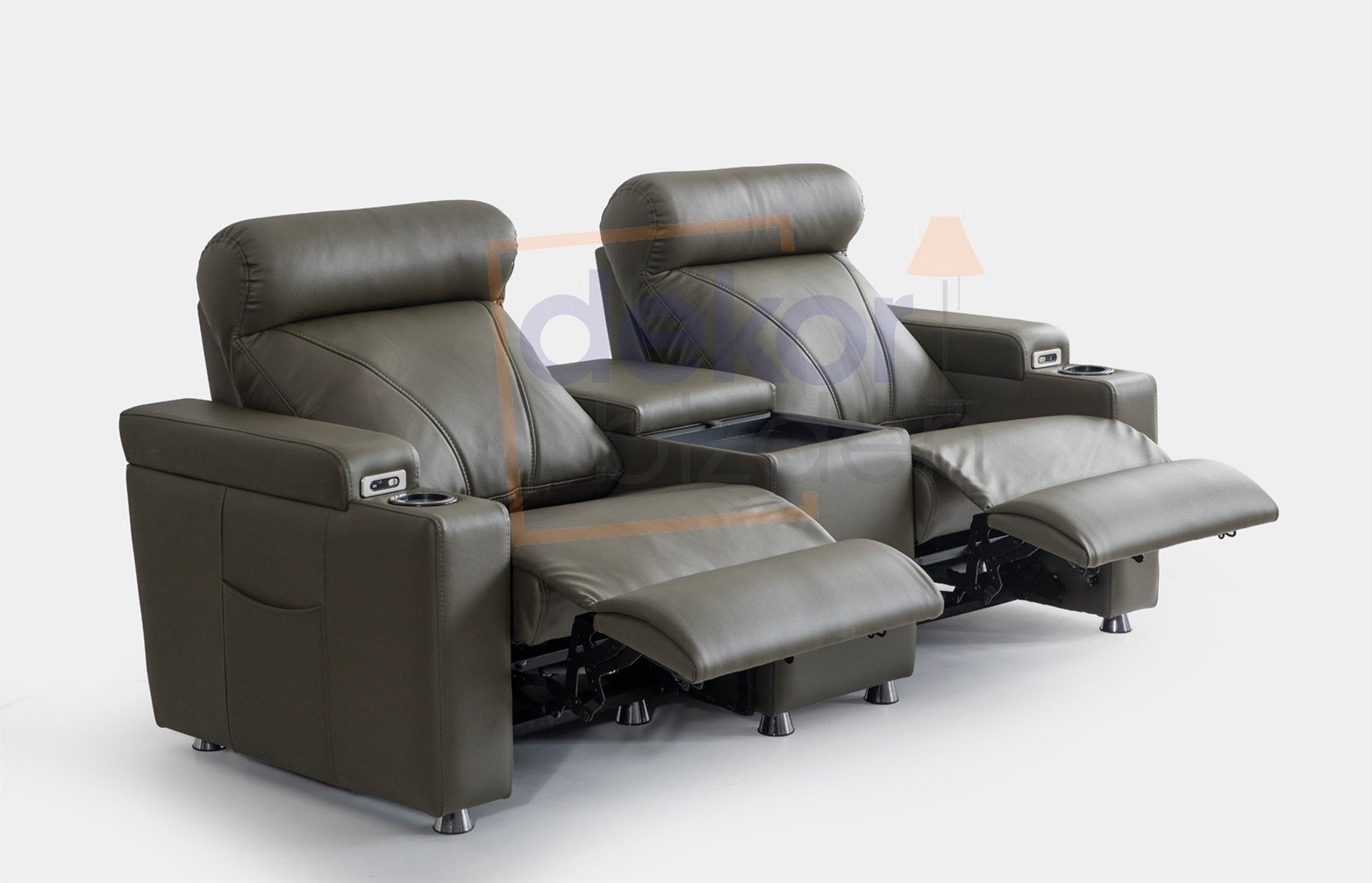 İkili Ev Sinema Koltuğu Plus Masajlı