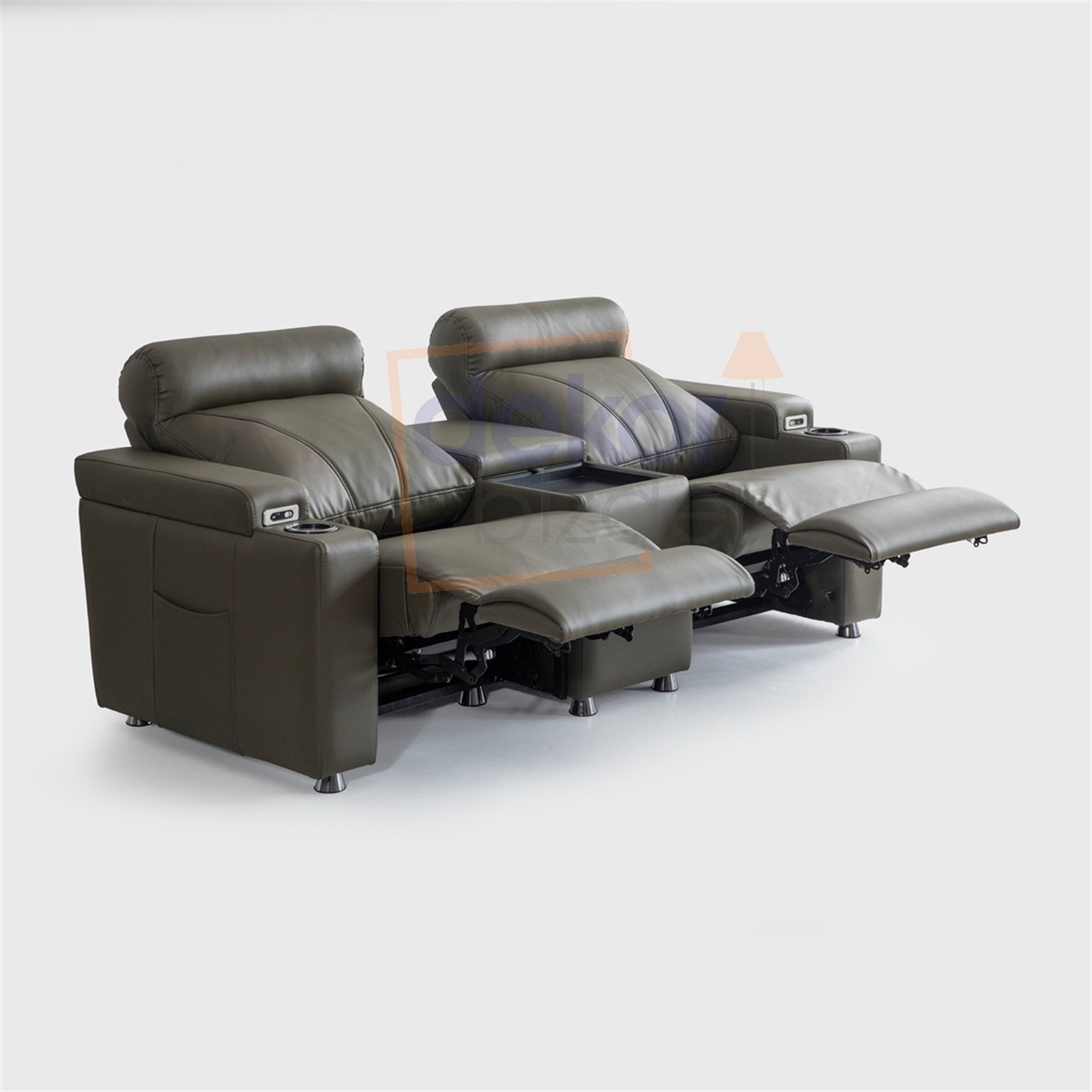 İkili Ev Sinema Koltuğu Plus Masajlı