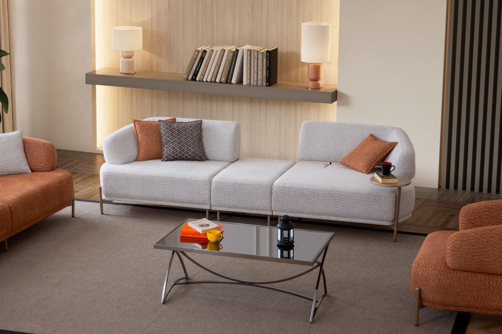 İnci Dörtlü Kanepe