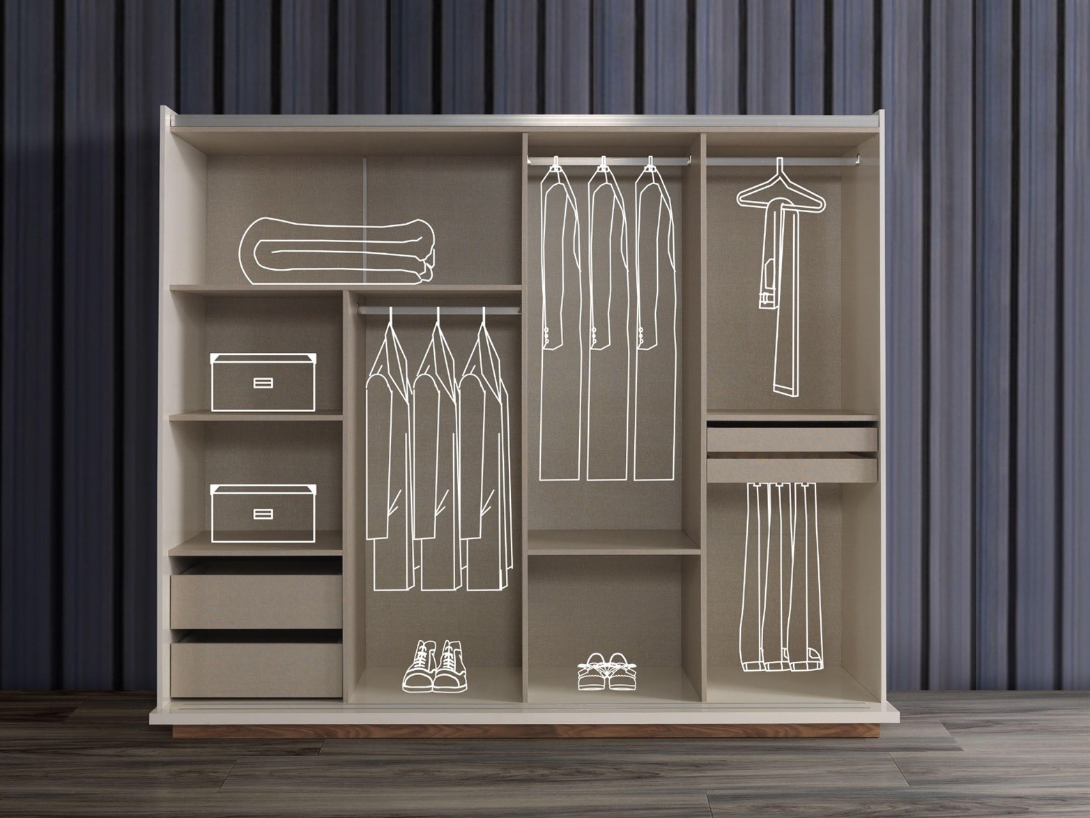 İpek Yatak Odası Gardrop 