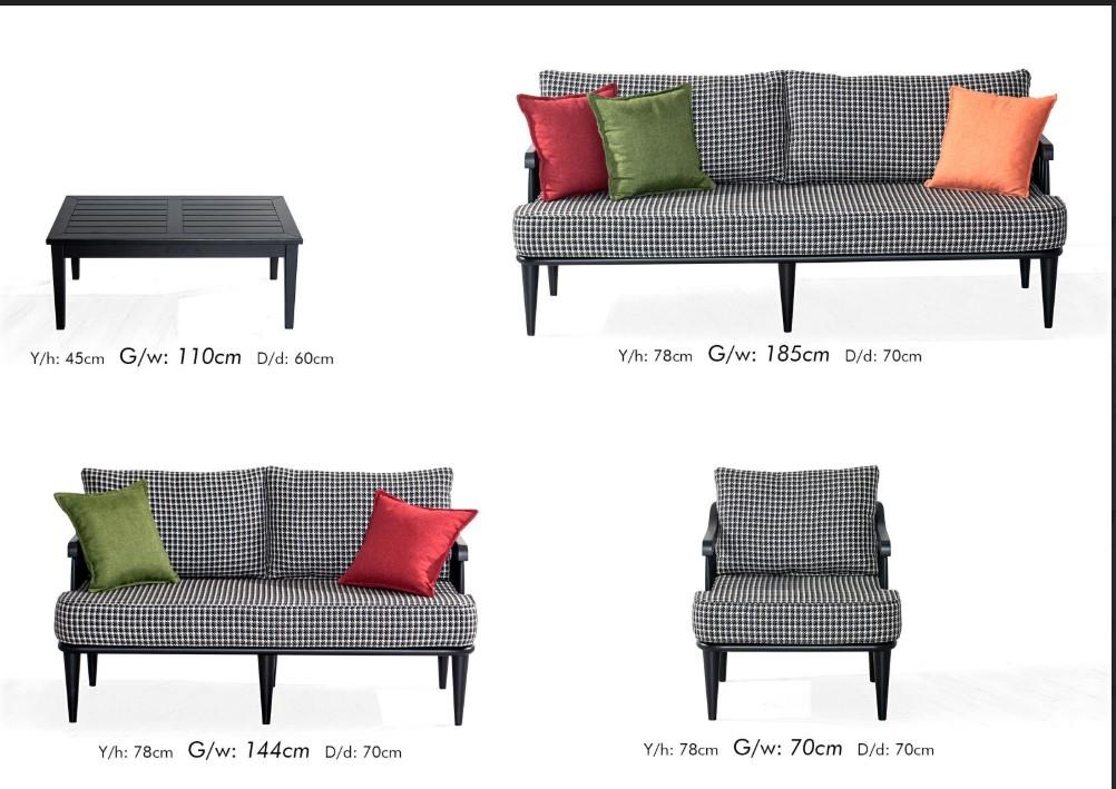 İskandinav Oslo Üçlü Koltuk