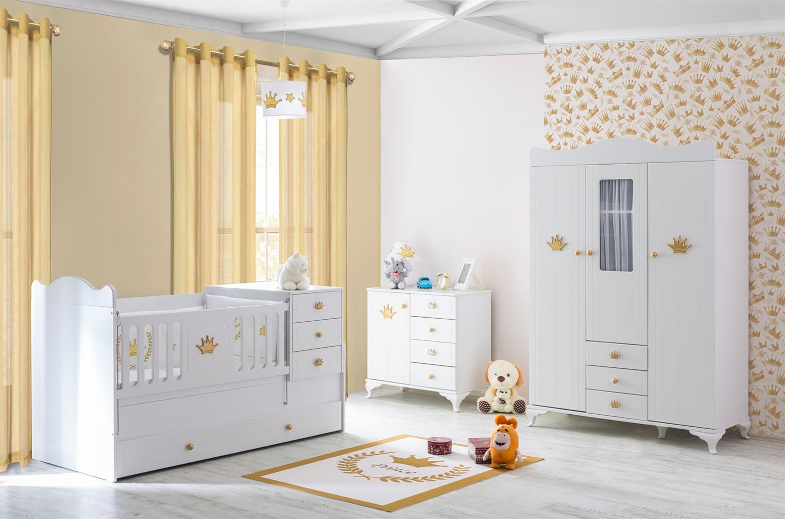 Kupon Kral Altın Bebek Odası Takımı