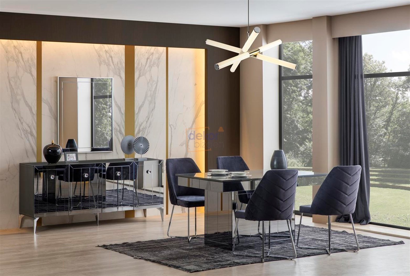 Lexus Yemek Odası Takımı Gri