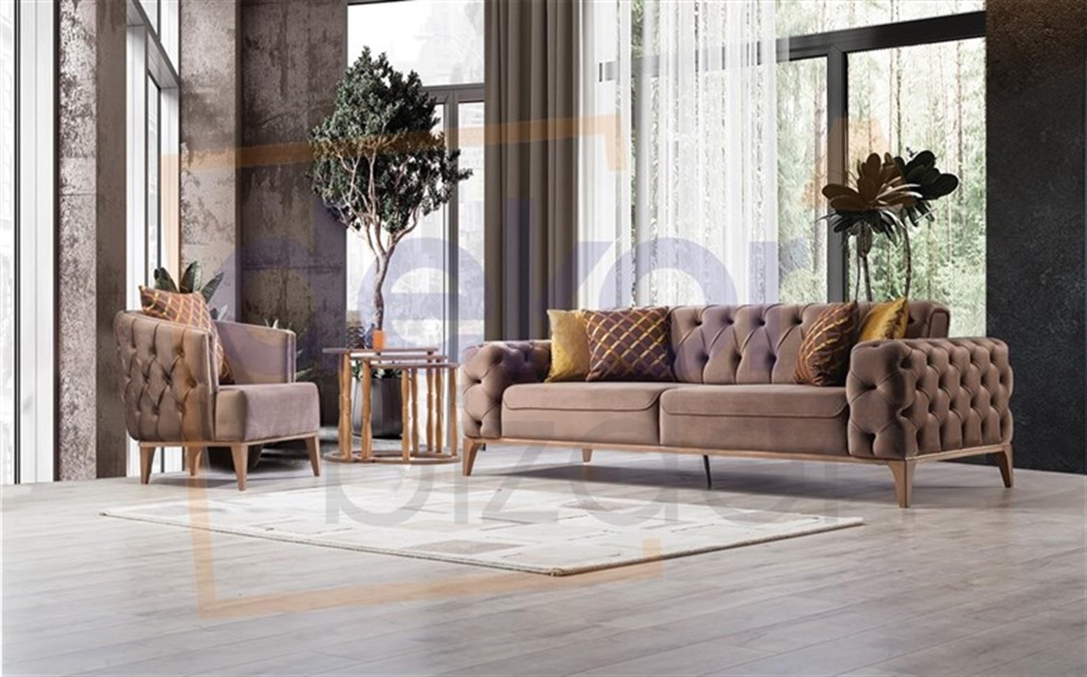 Lila Koltuk Takımı