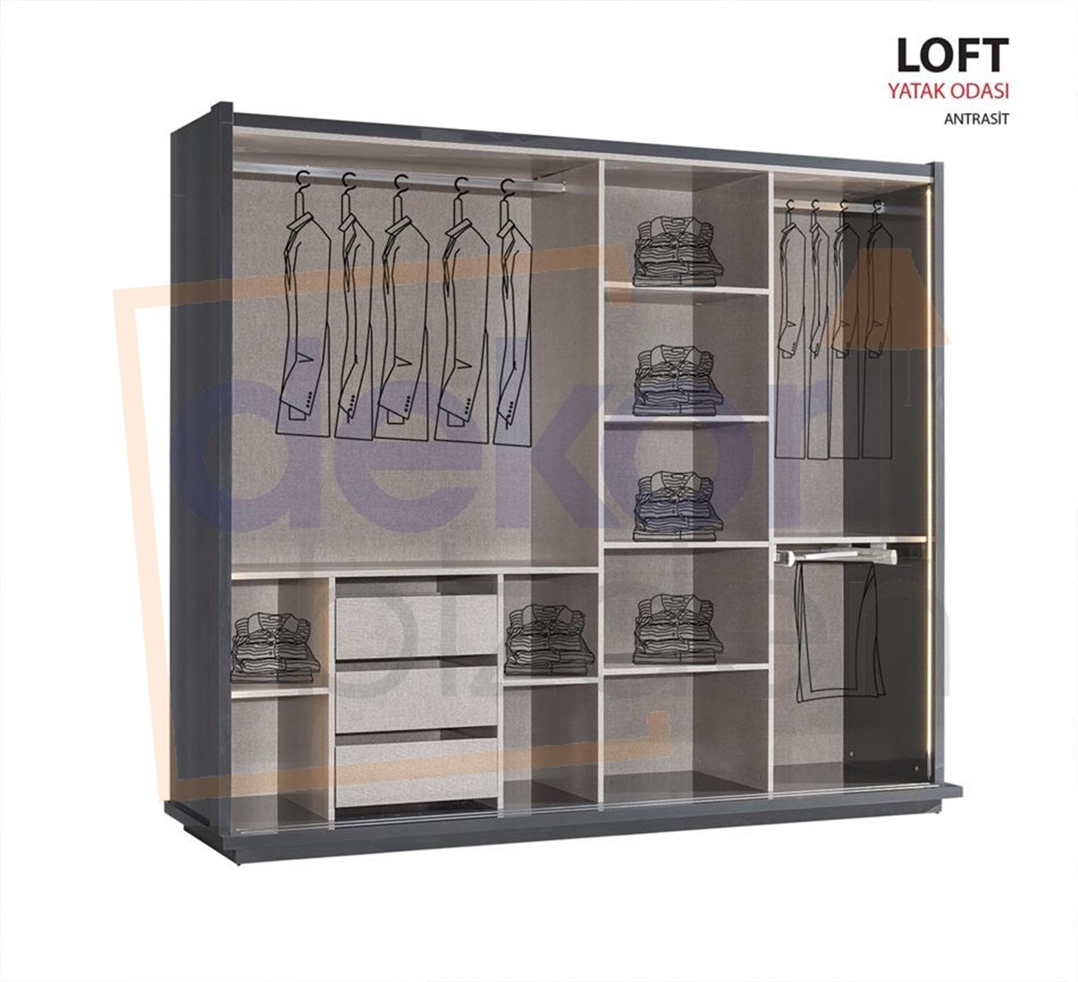 Loft Yatak Odası Takımı