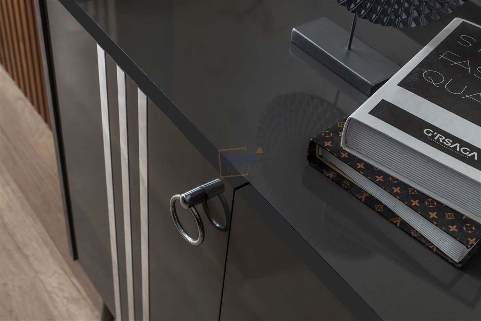 Lotus Yemek Odası Konsol Antrasit