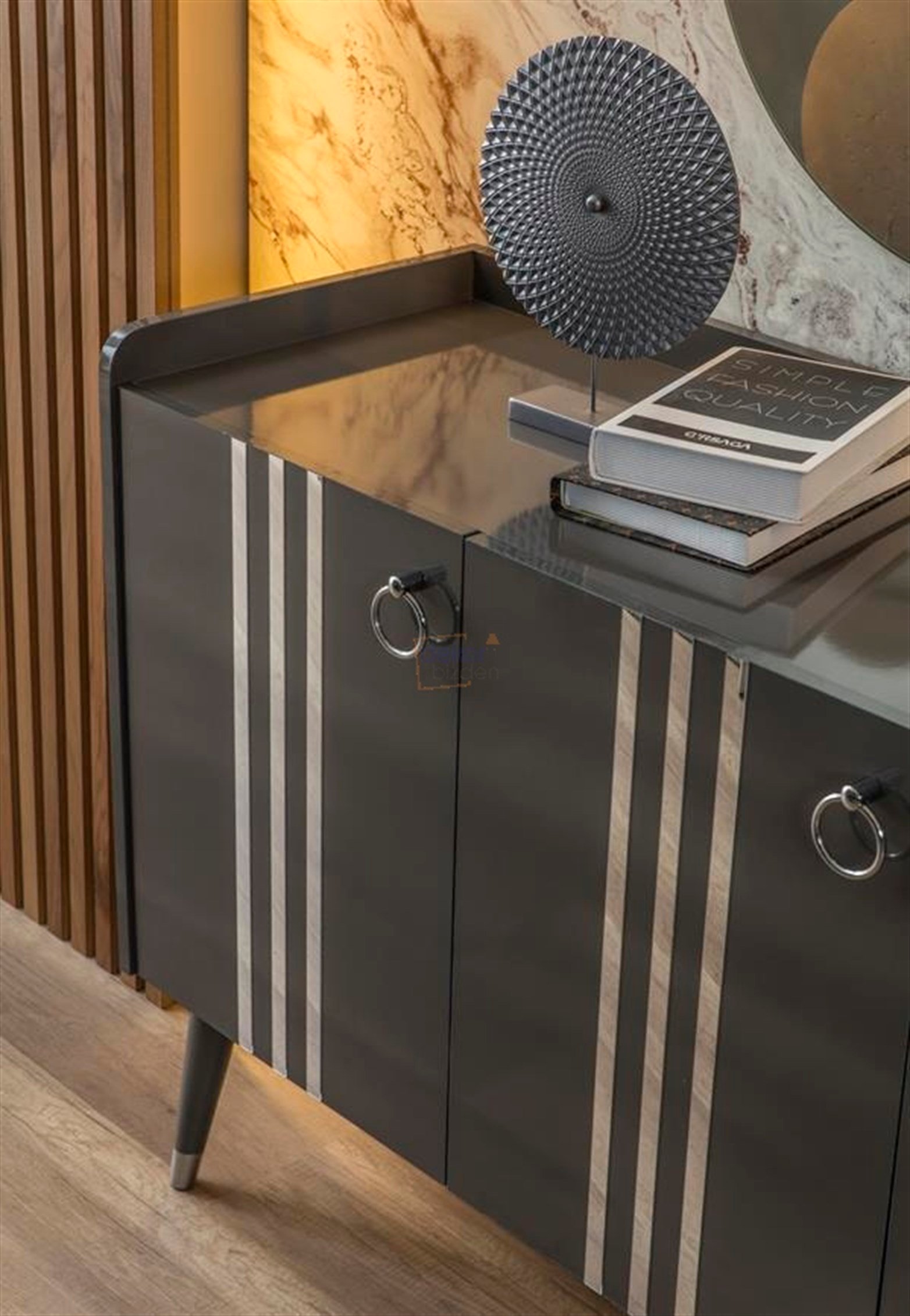 Lotus Yemek Odası Konsol Antrasit