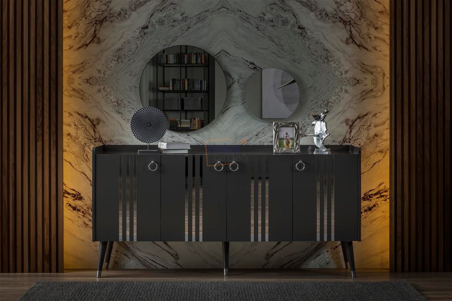 Lotus Yemek Odası Takımı Antrasit