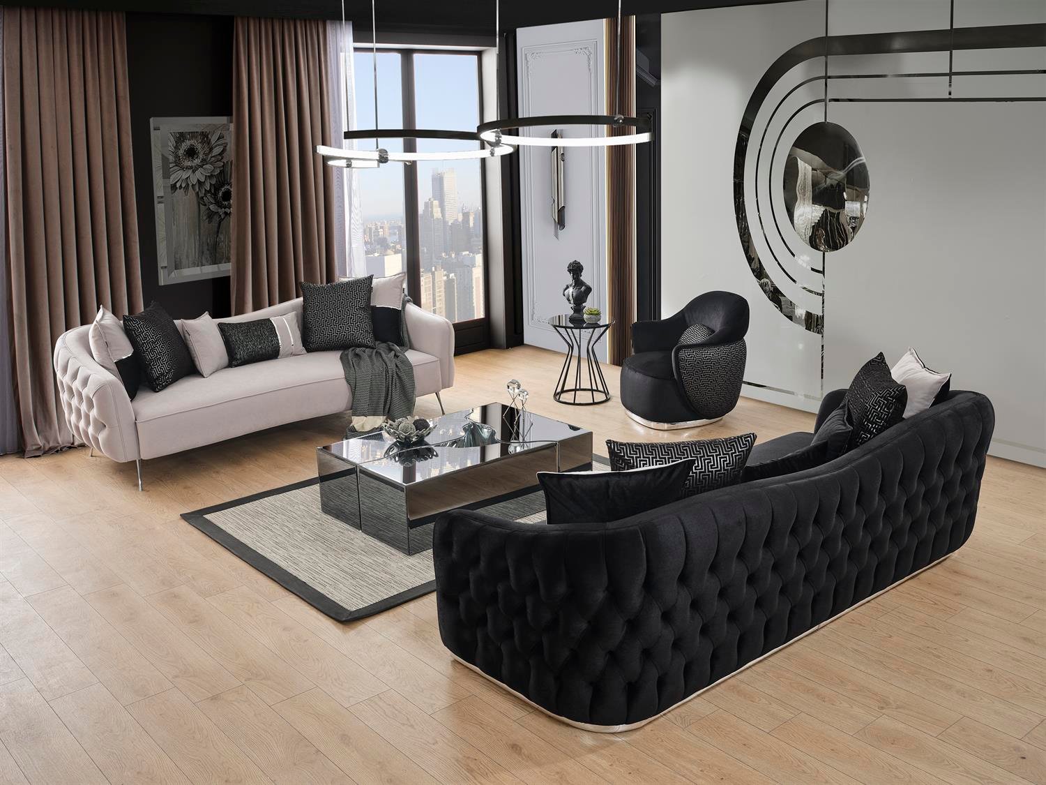 Lounge Krem Koltuk Takımı