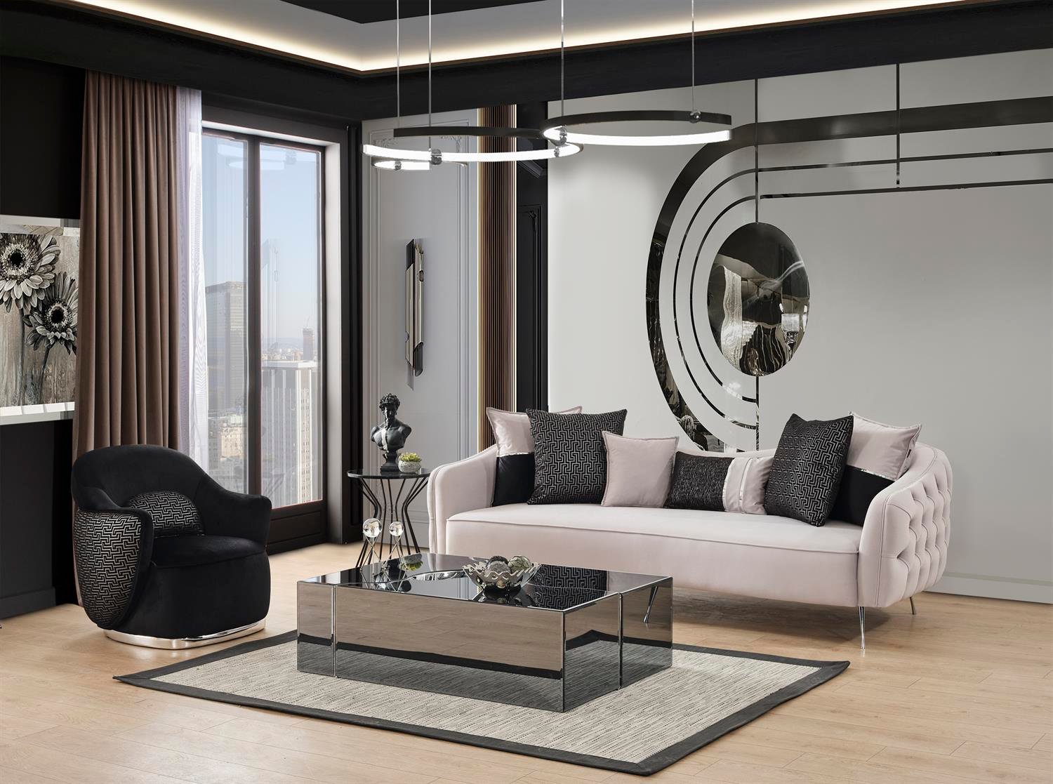 Lounge Krem Koltuk Takımı