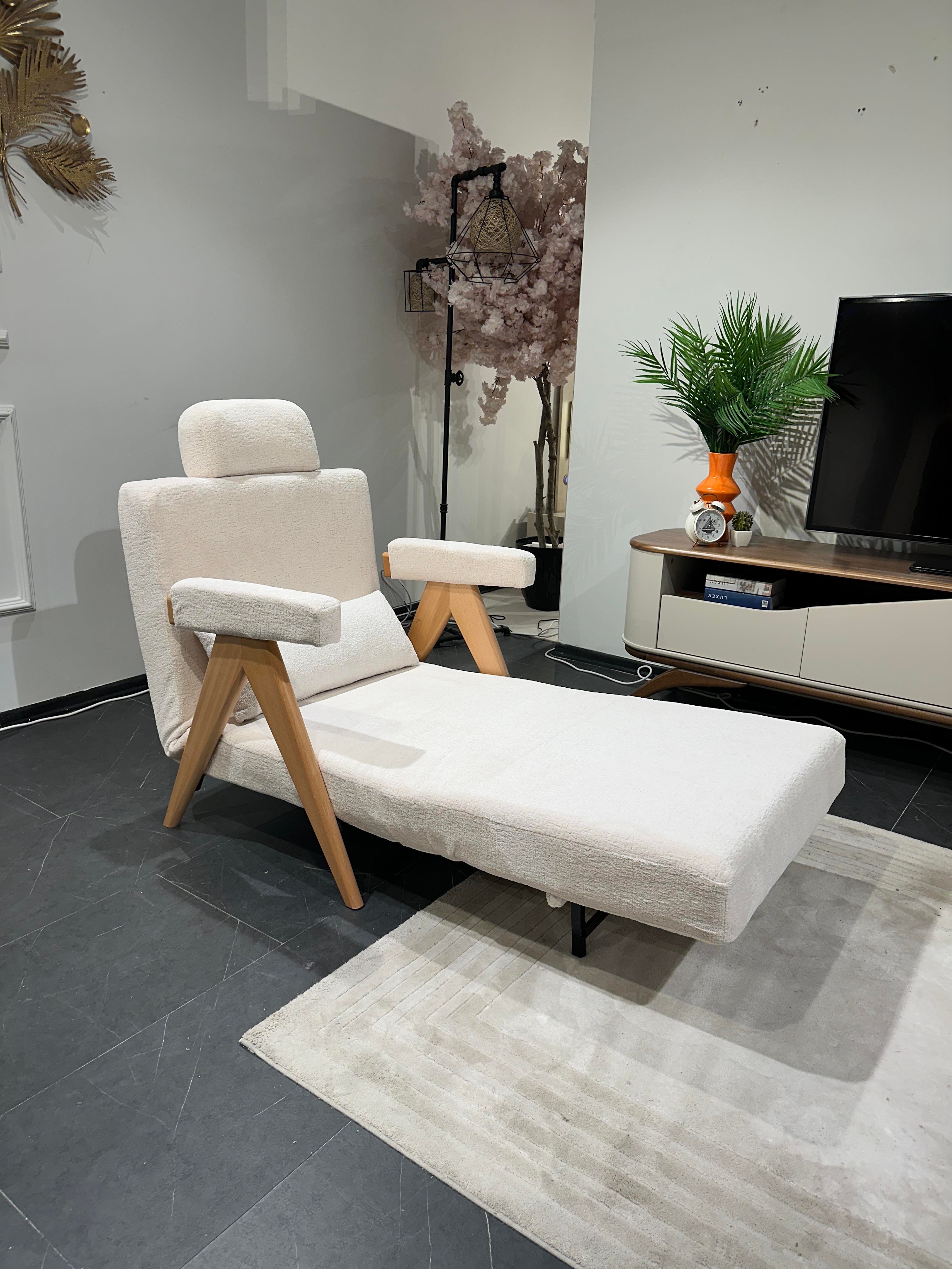 Medi Katlanır Yataklı Berjer