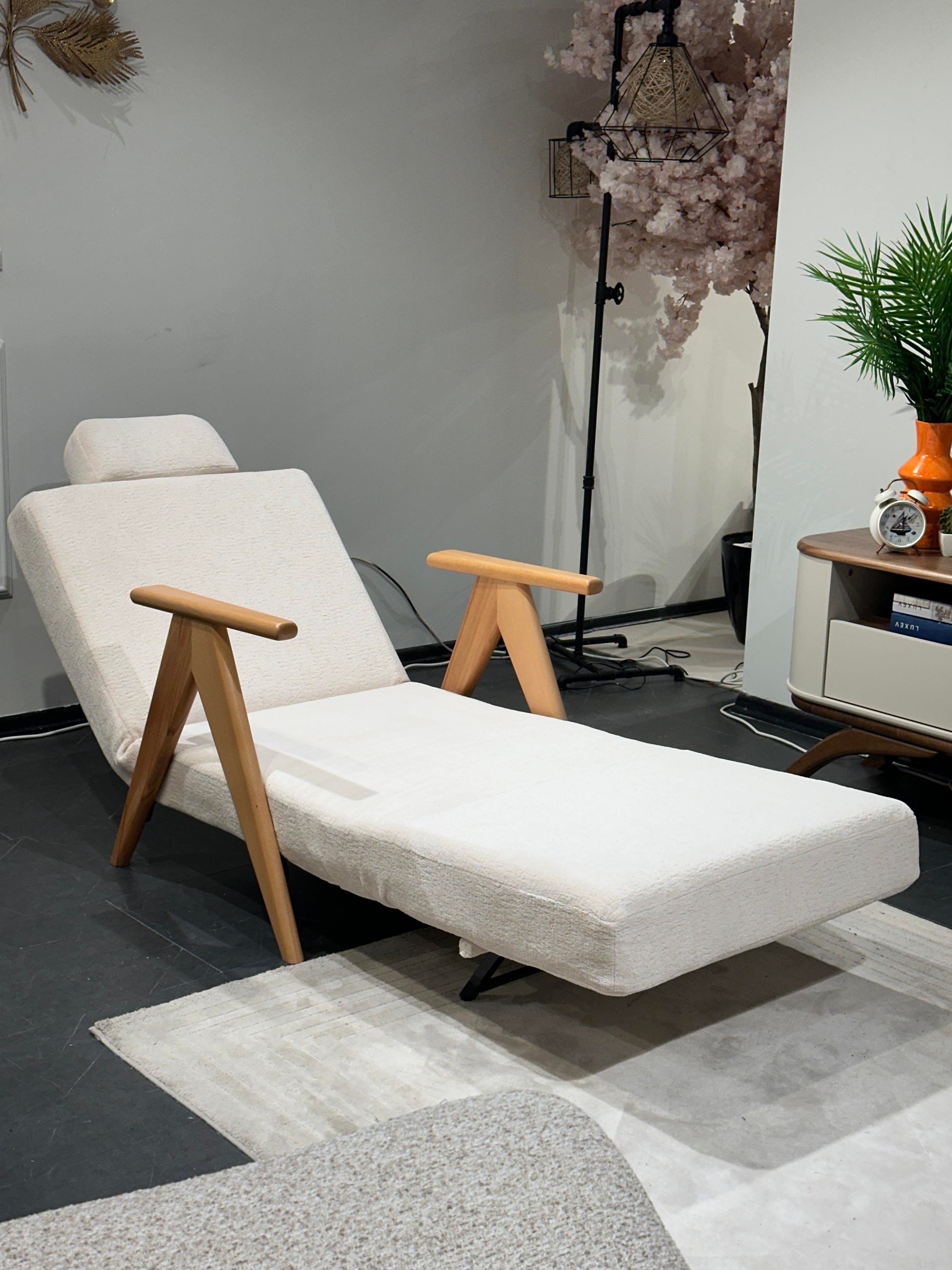 Medi Katlanır Yataklı Berjer