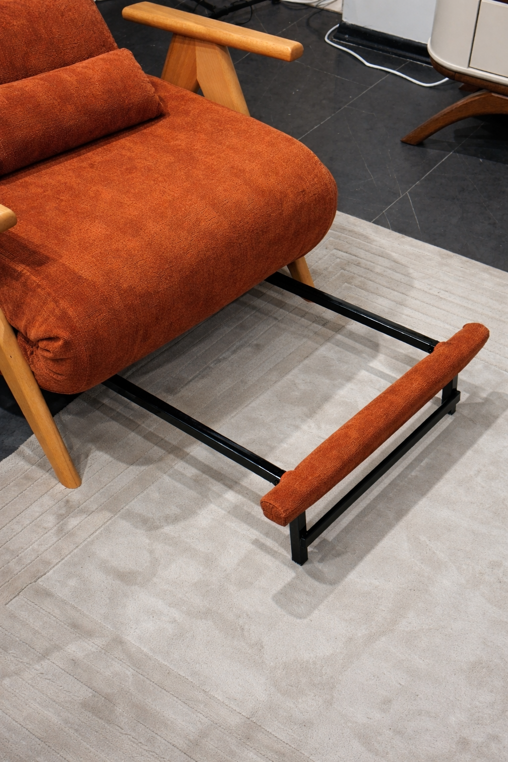 Medi Katlanır Yataklı Berjer ( Kiremit )