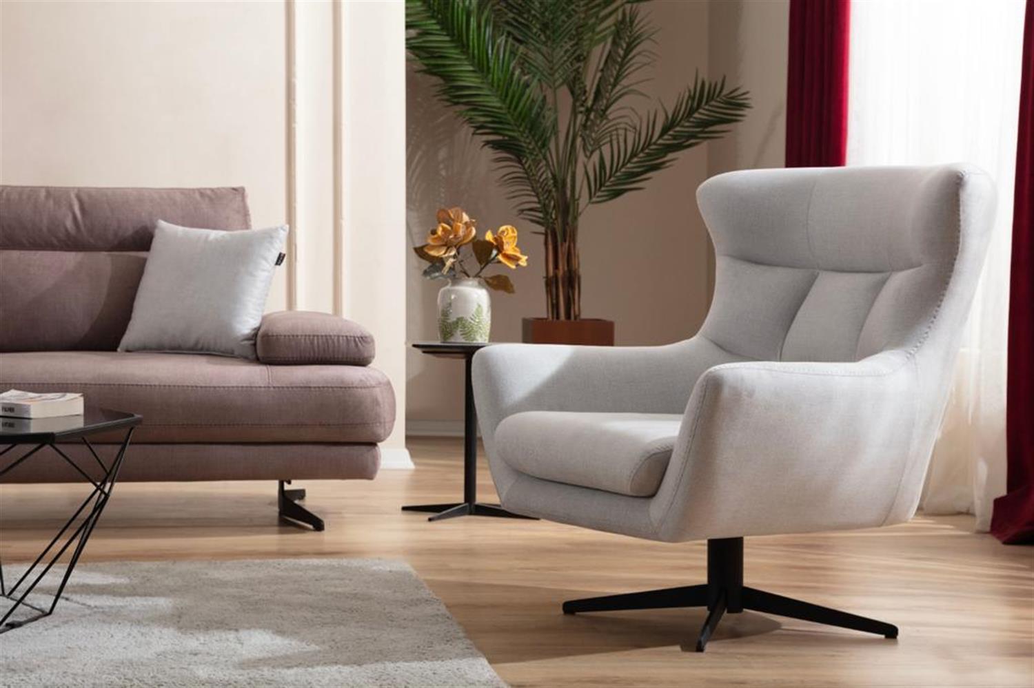 Milano Koltuk Takımı Kahve 