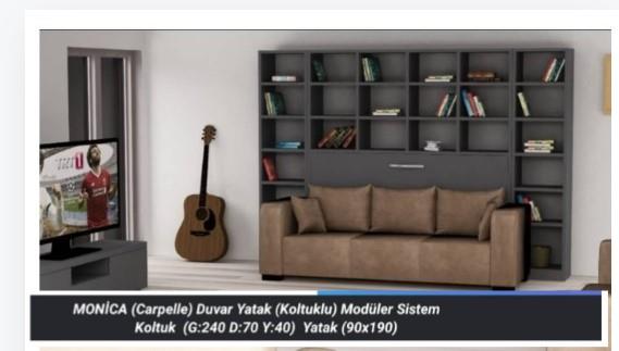 Monika Duvar Yatağı