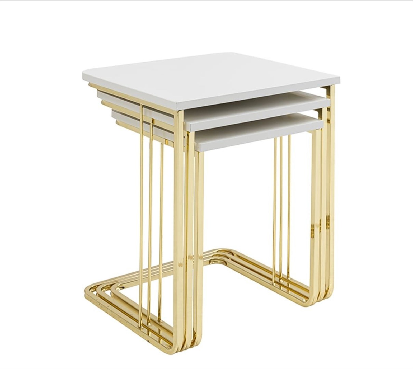 Orion Ekru Gold Zigon Sehpa