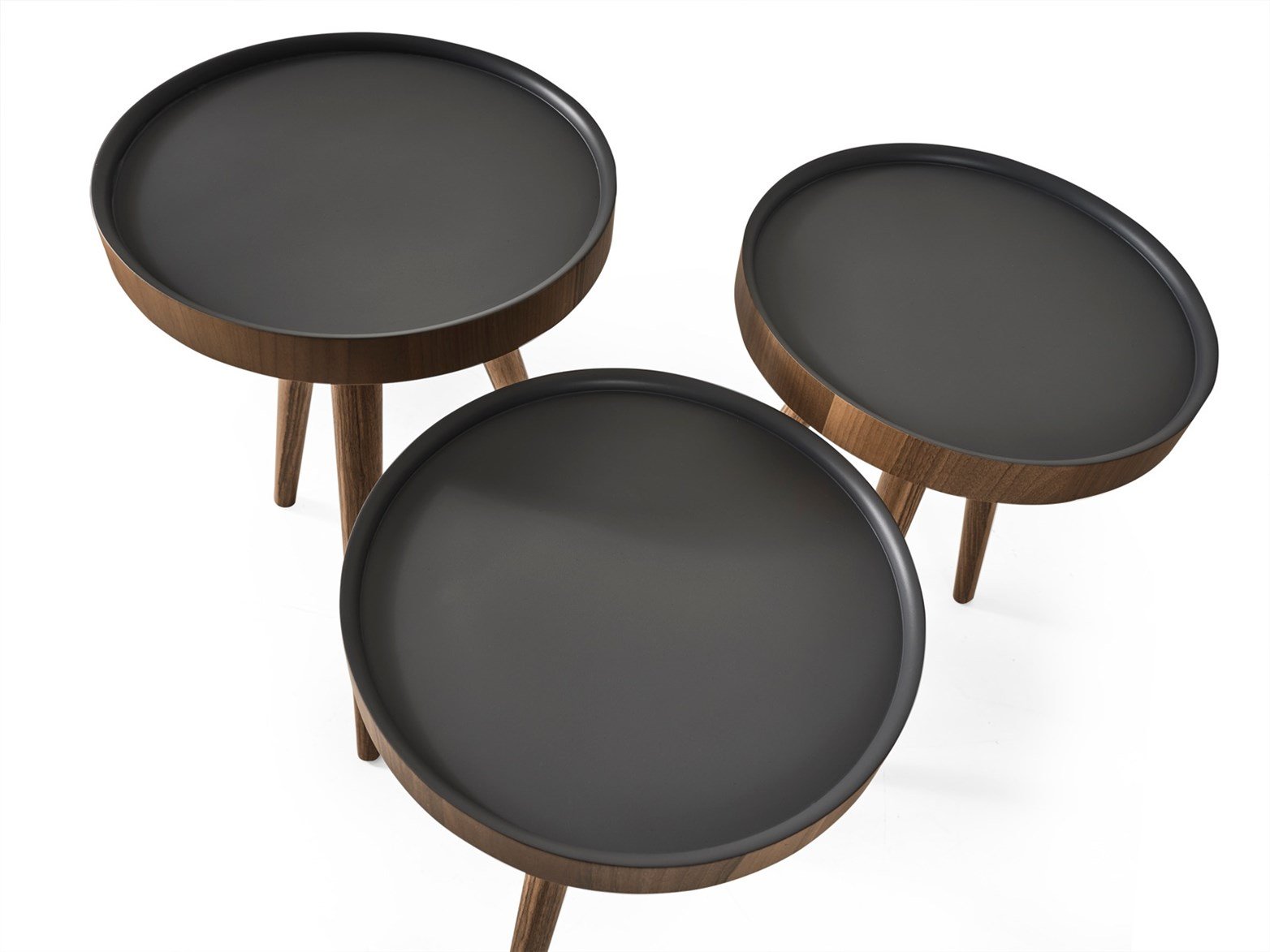 Polen Ceviz Antrasit Zigon Sehpa