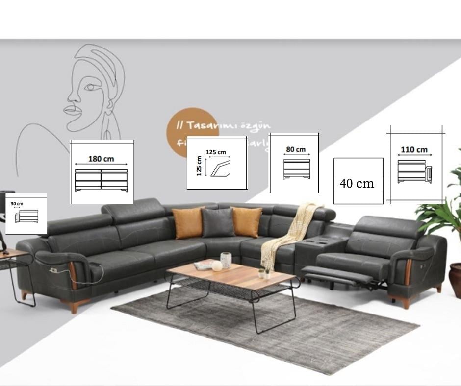 Rio Köşe Koltuk Lina Kumaş