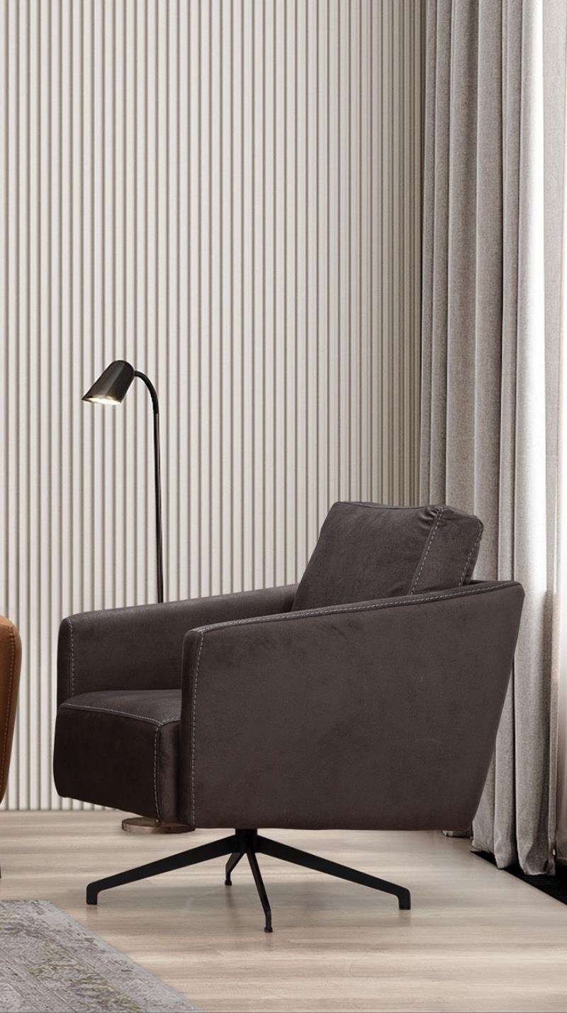 Safran Tekli Koltuk Antrasit 